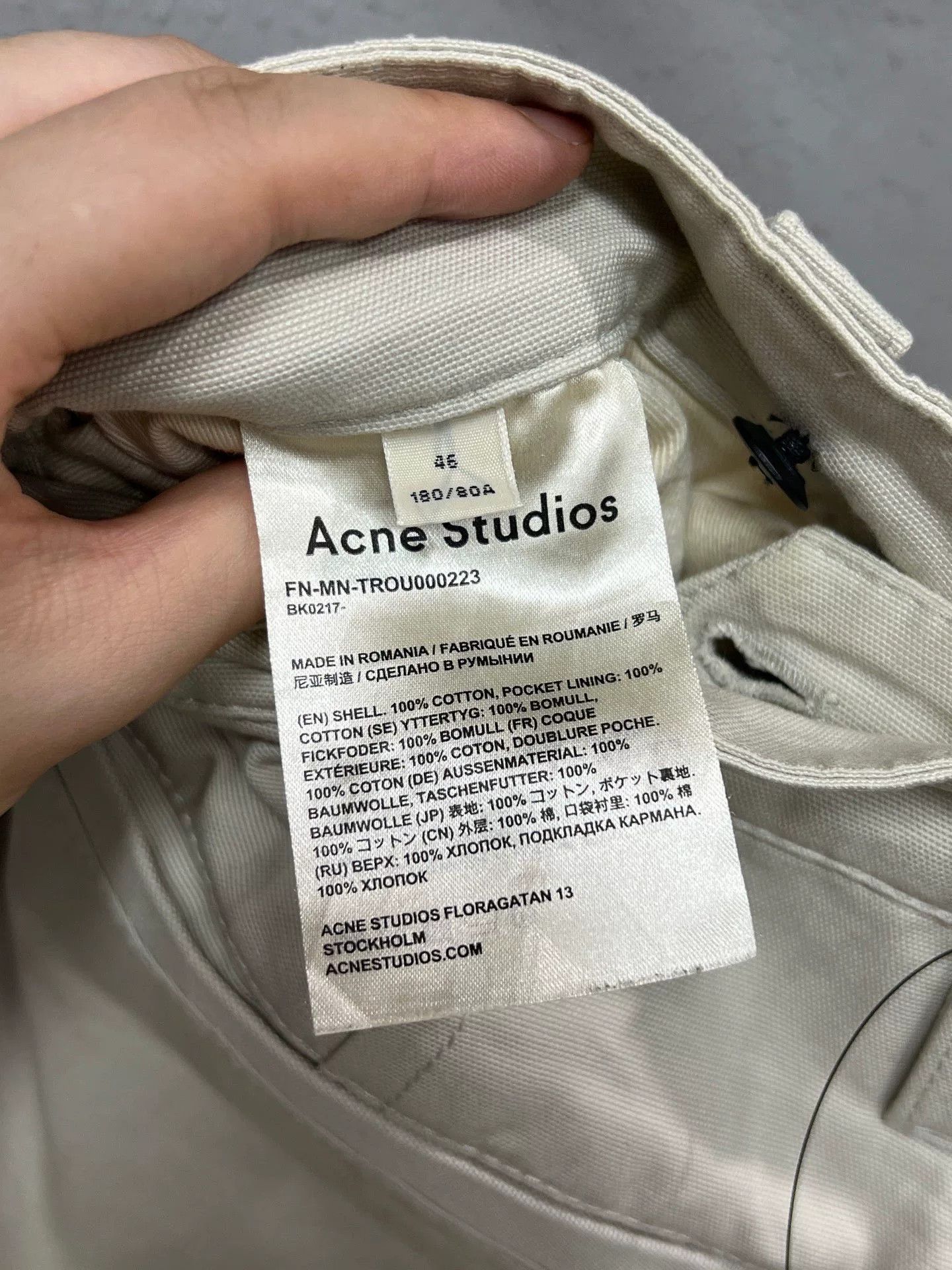 Acne Studios Acne Studios Cargo Beige Casual Pants 32 Men Size US 32 / EU 48 - 3 Thumbnail