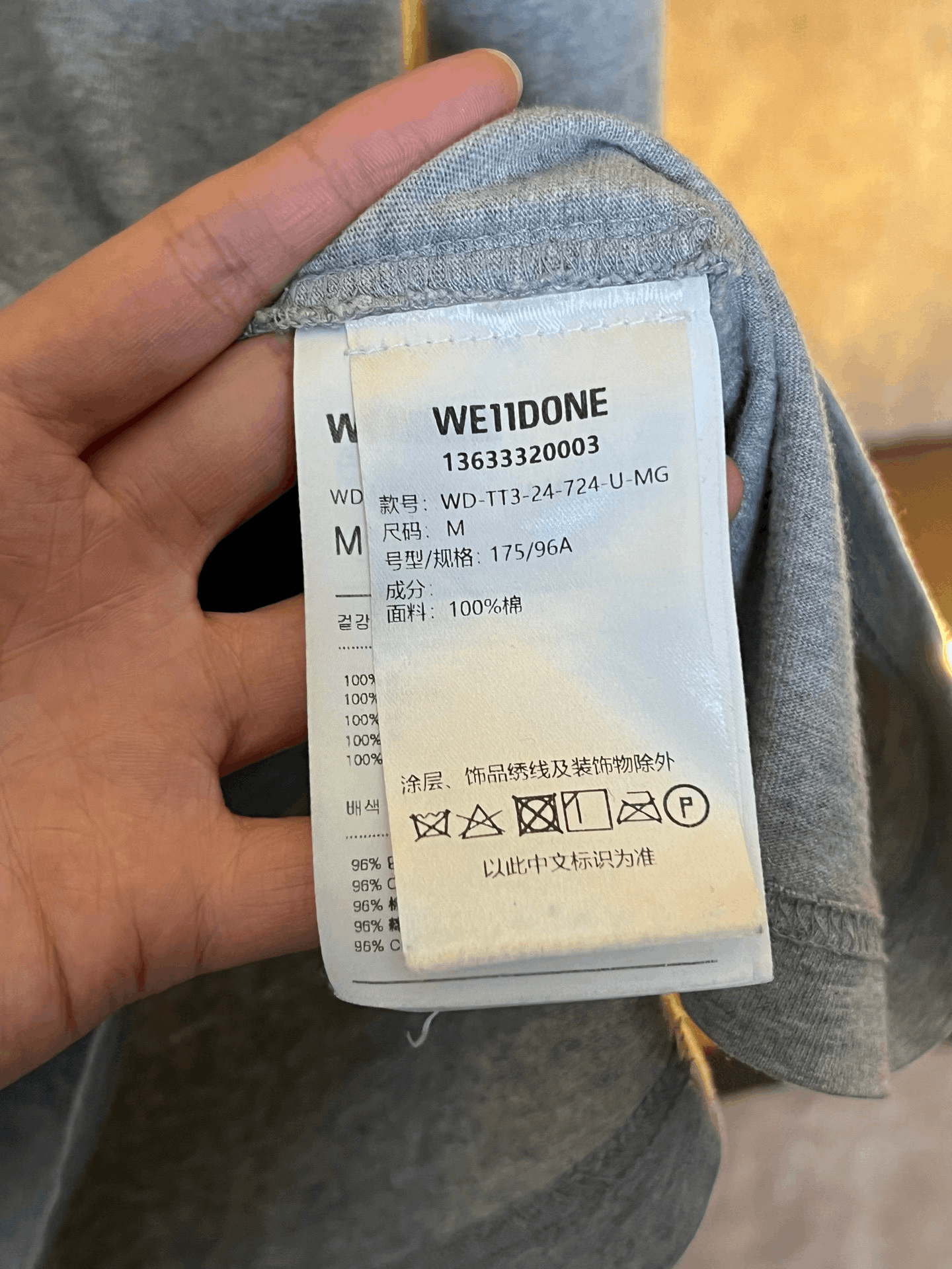 WE11DONE We11done T-Shirt m Men Size US M / EU 48-50 / 2 - 4 Thumbnail