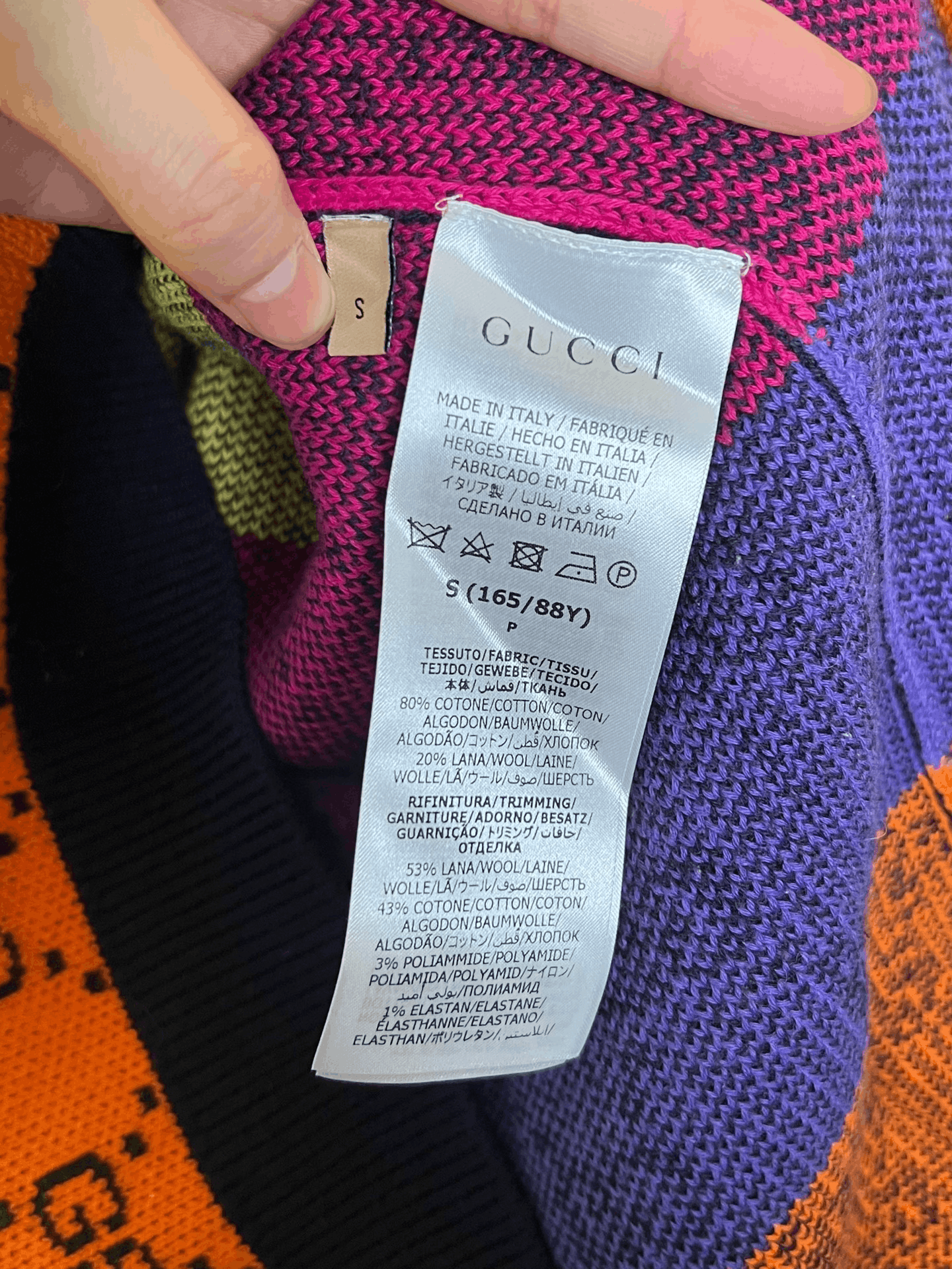 Gucci Gucci Rainbow Multi Sweater S Women Size S / US 4 / IT 40 - 3 Thumbnail