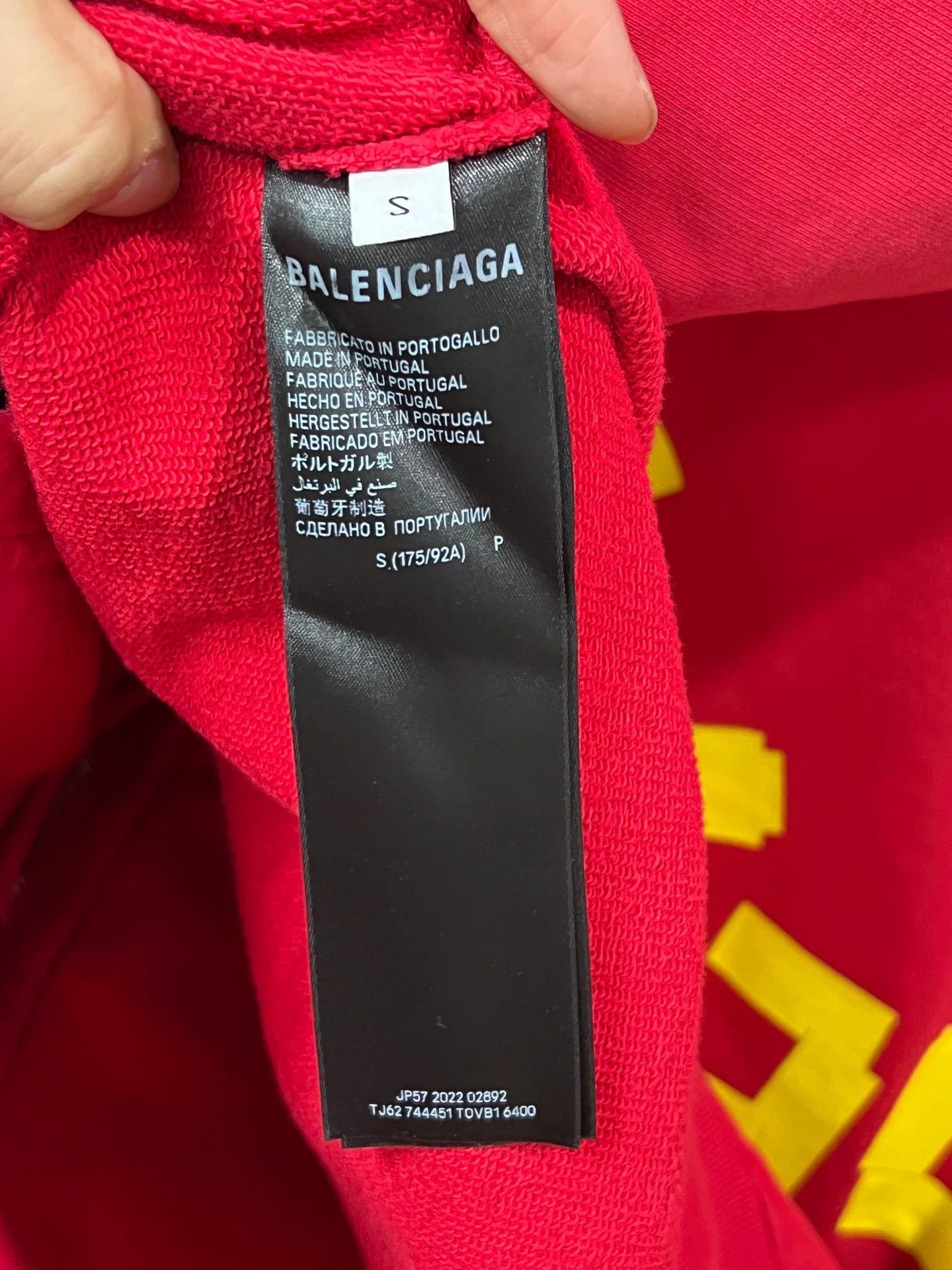 Balenciaga Balenciaga Printed Hoodie s Men Size US S / EU 44-46 / 1 - 4 Thumbnail
