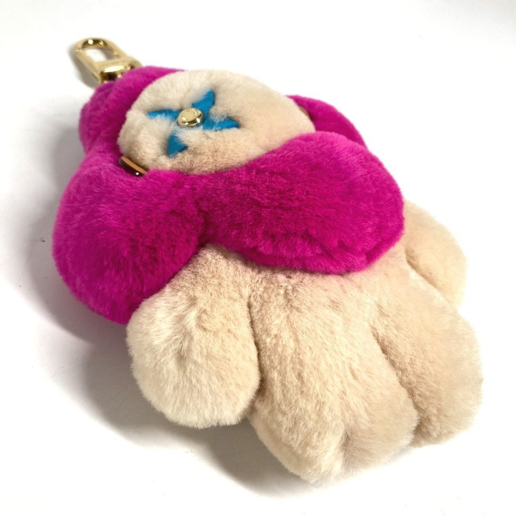 Louis Vuitton LOUIS VUITTON M00870 Plush Doll Portefeuille Vivienne Vison Christmas Accessory Bag Charm Keychain Fur Women's Pink Size ONE SIZE - 7 Thumbnail