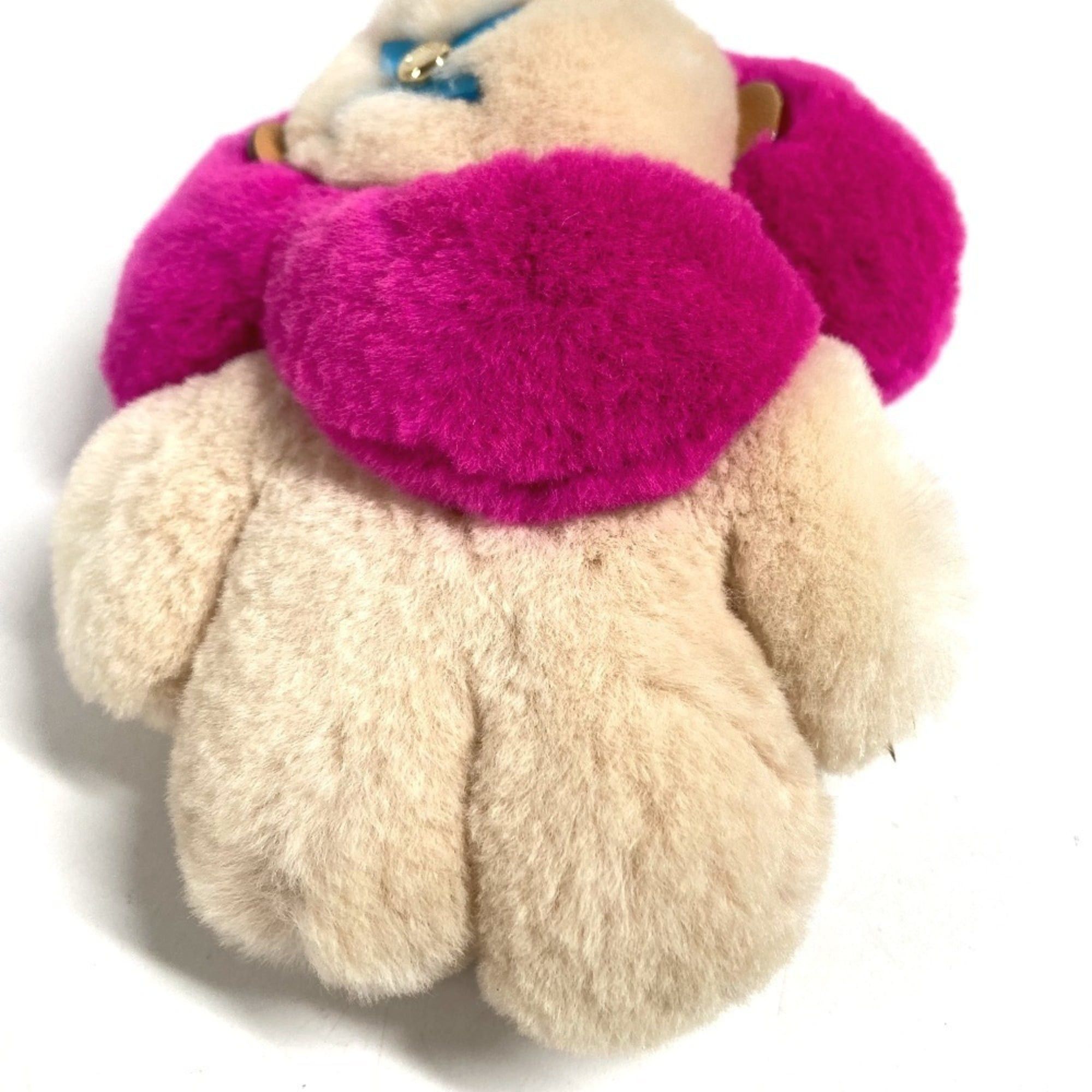 Louis Vuitton LOUIS VUITTON M00870 Plush Doll Portefeuille Vivienne Vison Christmas Accessory Bag Charm Keychain Fur Women's Pink Size ONE SIZE - 3 Thumbnail