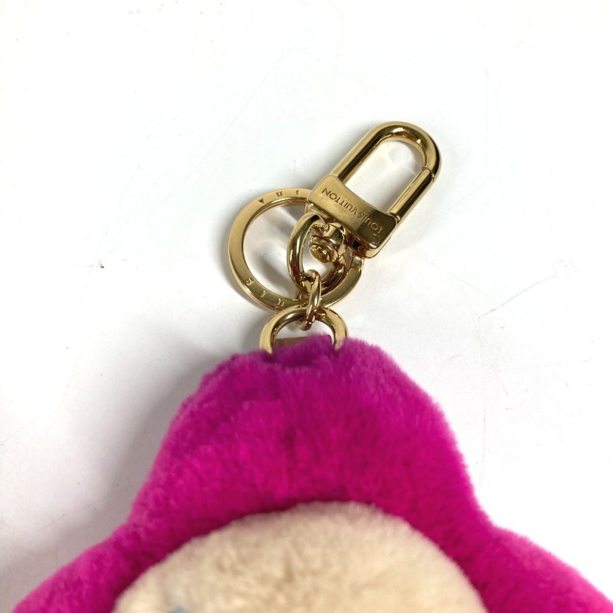 Louis Vuitton LOUIS VUITTON M00870 Plush Doll Portefeuille Vivienne Vison Christmas Accessory Bag Charm Keychain Fur Women's Pink Size ONE SIZE - 2 Thumbnail