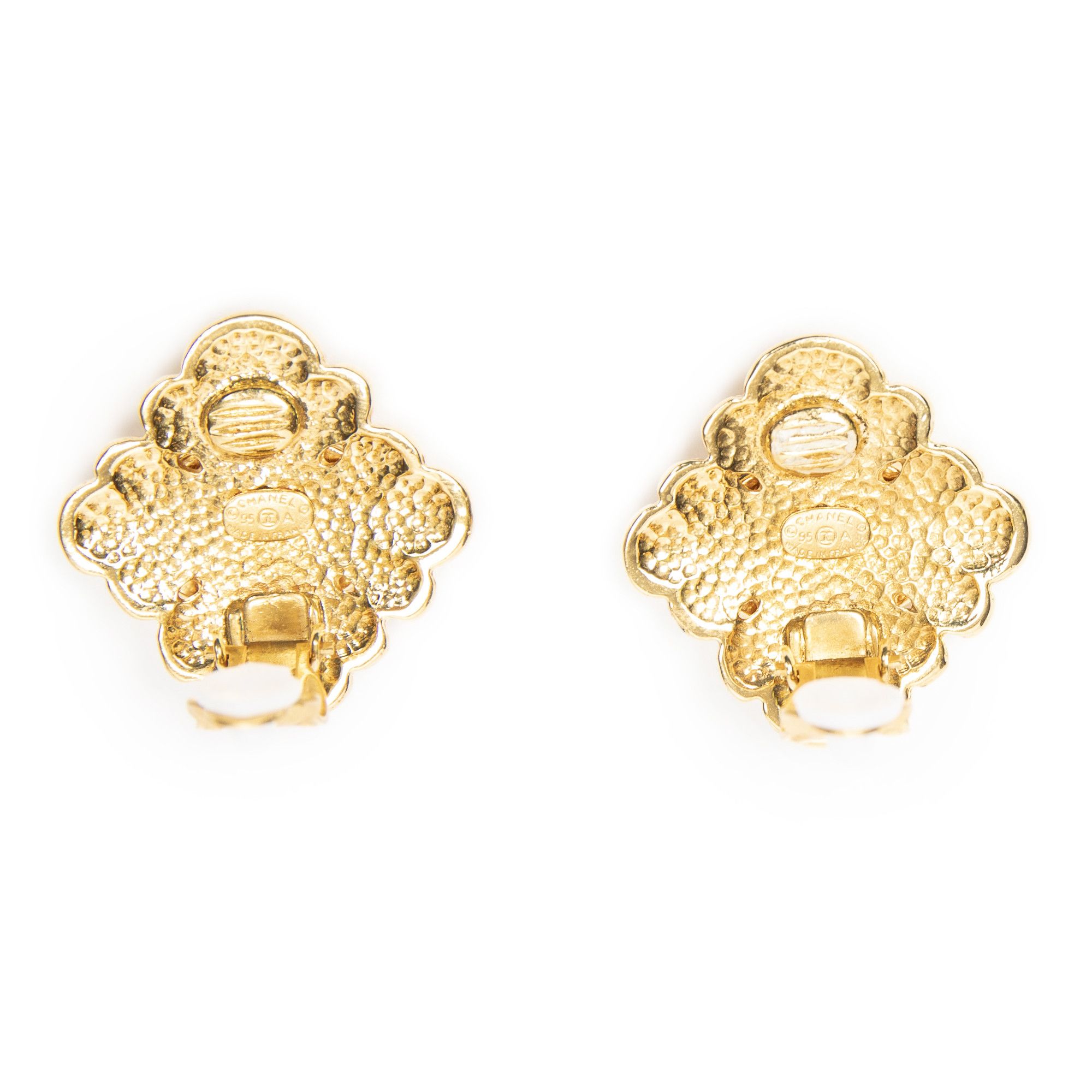 Chanel CC Diamond Clip On Earrings Size ONE SIZE - 3 Thumbnail