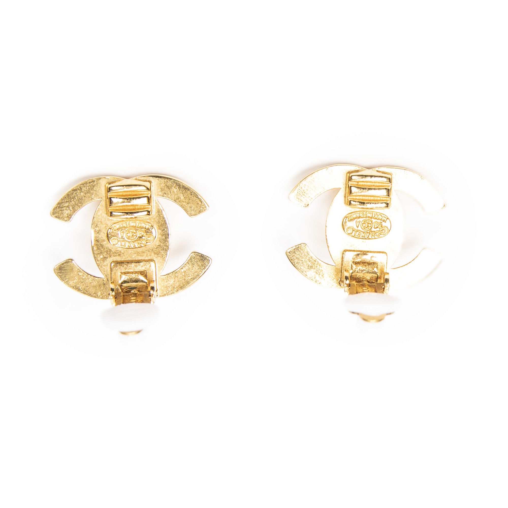 Chanel CC Turn Lock Clip On Earrings Size ONE SIZE - 3 Thumbnail
