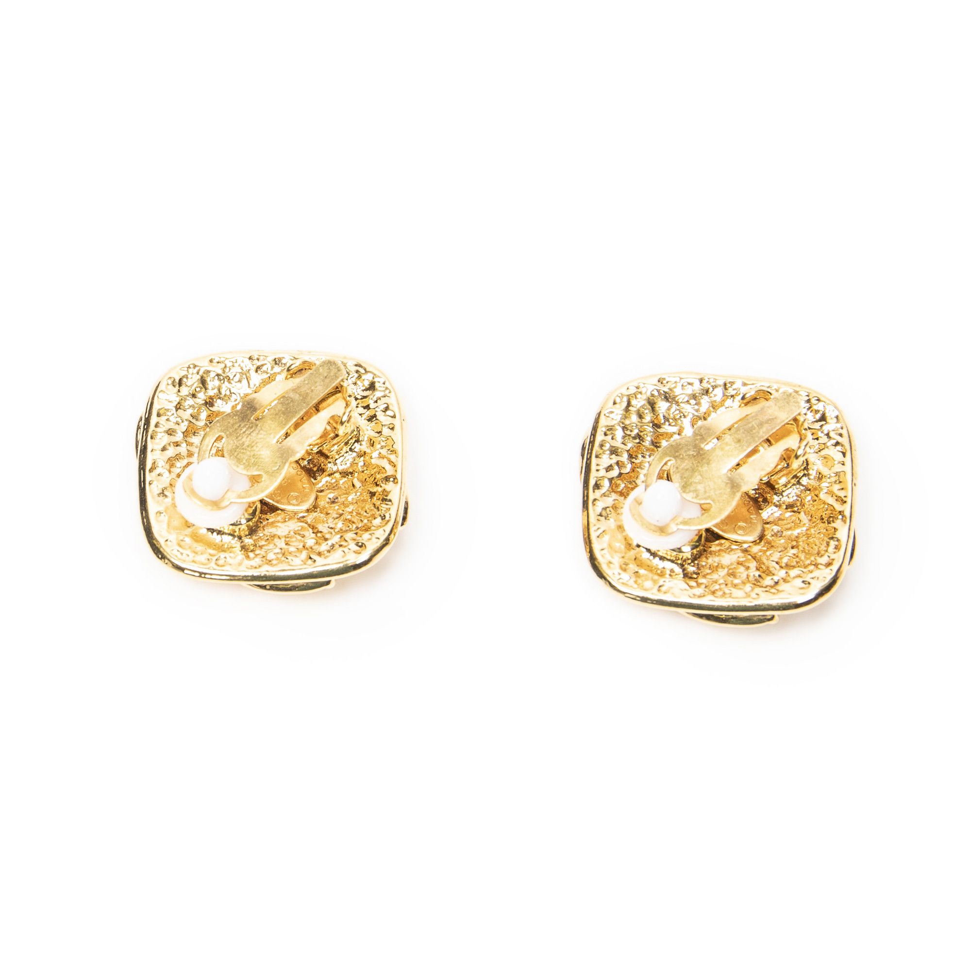 Chanel CC Diamond-shaped Clip On Earrings Size ONE SIZE - 2 Thumbnail
