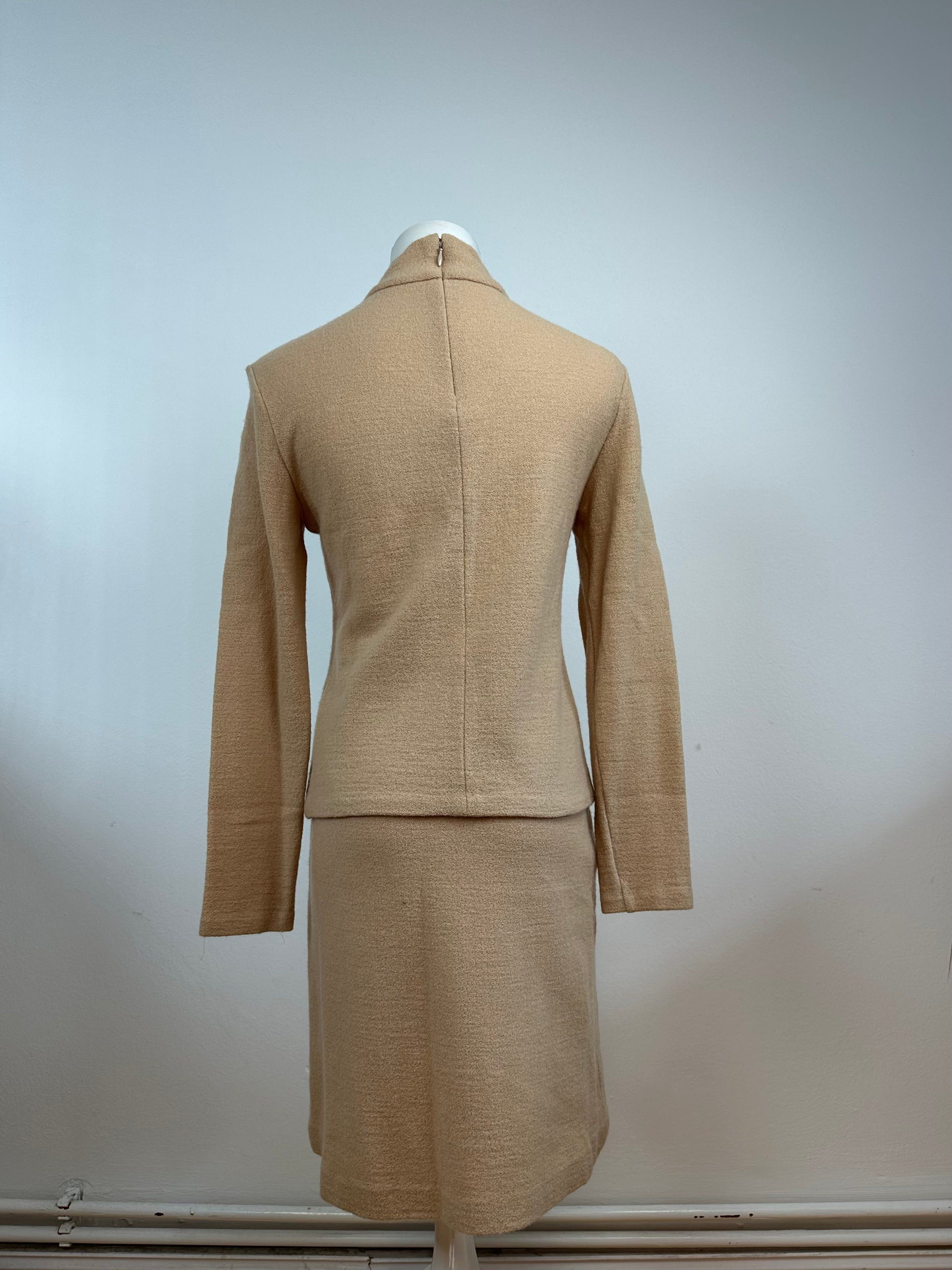Balenciaga Vintage Wool Twin Set Camel 38/M Size M / US 6-8 / IT 42-44 - 4 Thumbnail