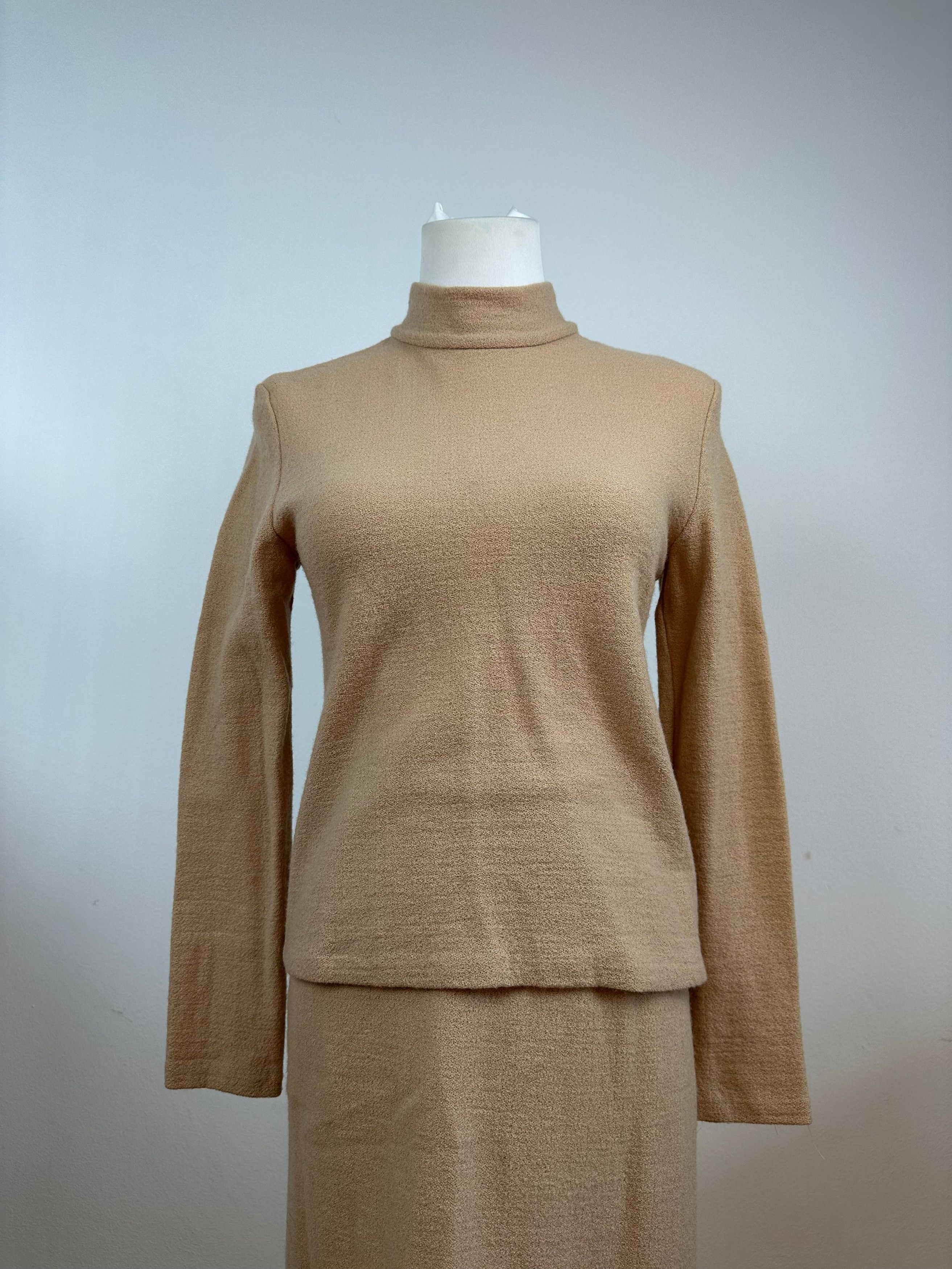 Balenciaga Vintage Wool Twin Set Camel 38/M Size M / US 6-8 / IT 42-44 - 2 Thumbnail