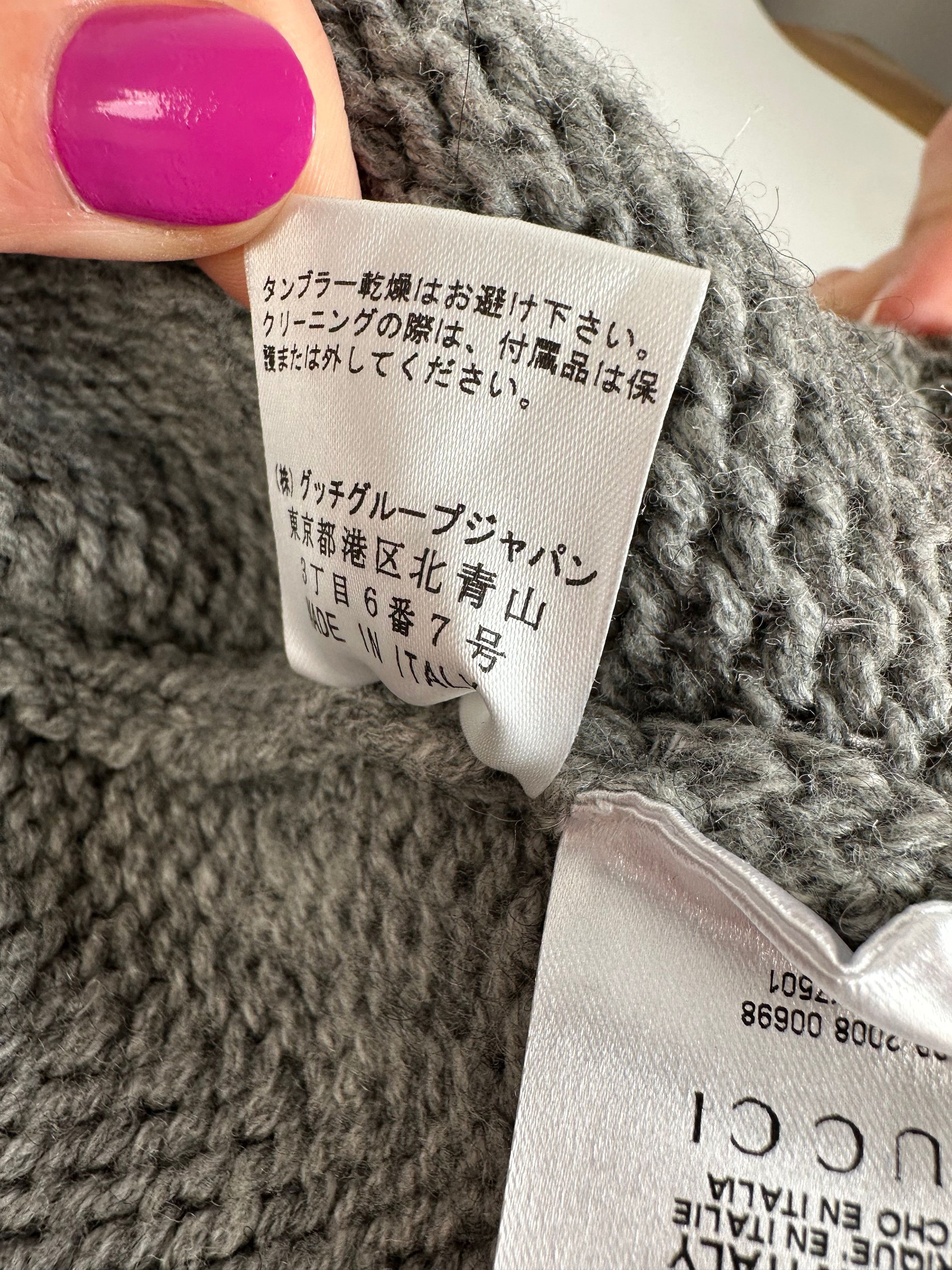 Gucci Vintage Wool Poncho Grey M Size M / US 6-8 / IT 42-44 - 9 Thumbnail