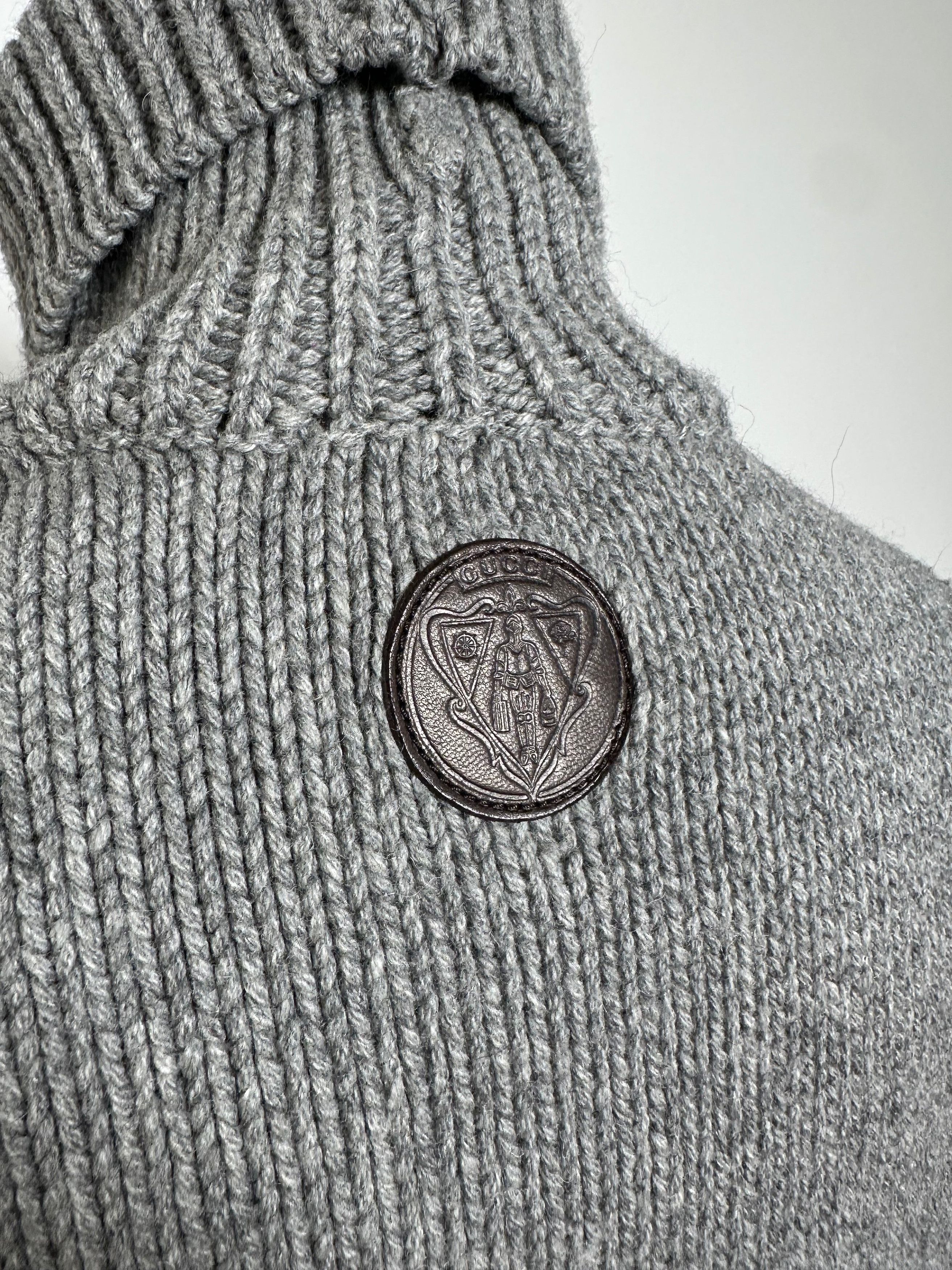 Gucci Vintage Wool Poncho Grey M Size M / US 6-8 / IT 42-44 - 4 Thumbnail