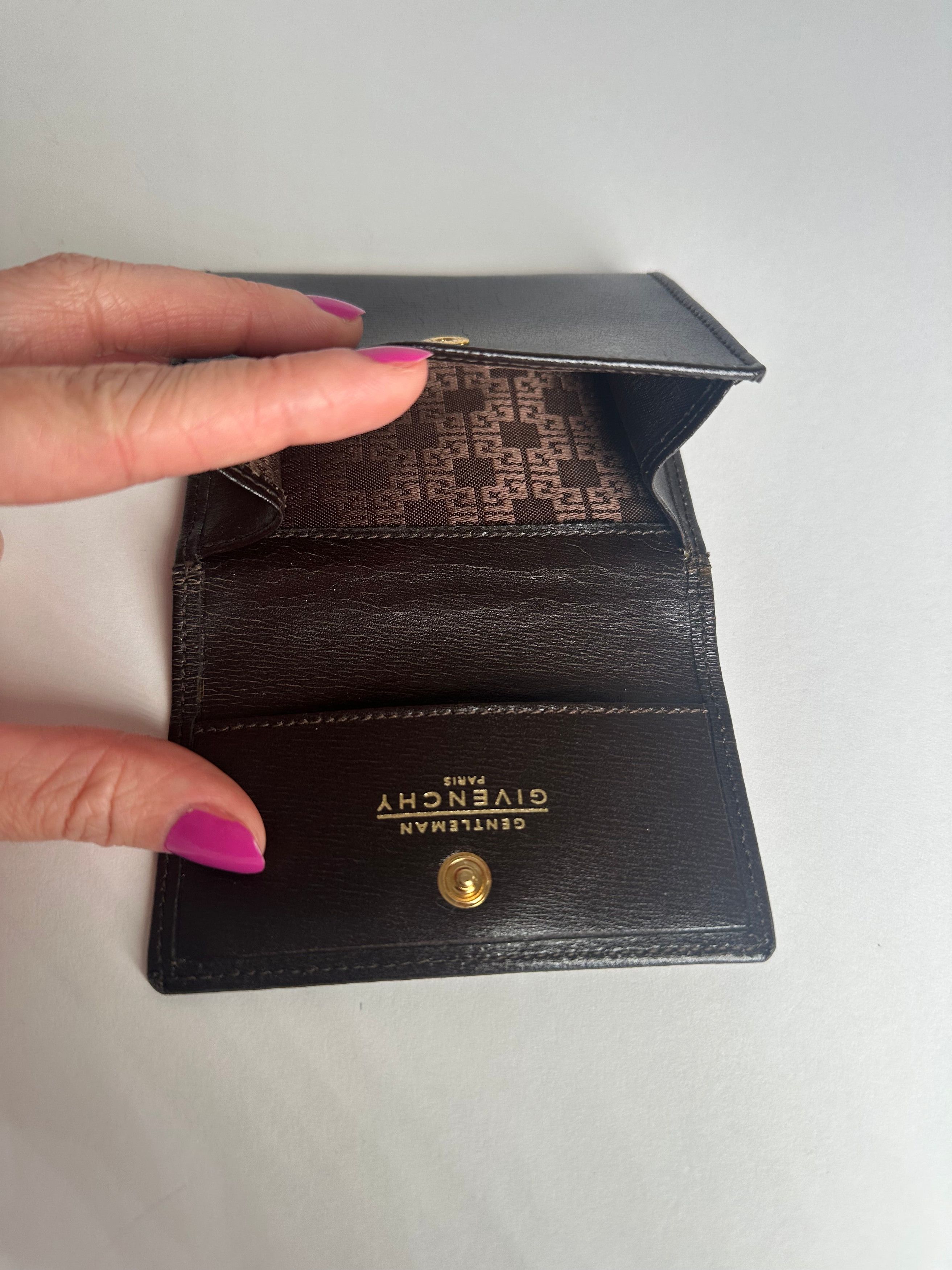 Givenchy Vintage Leather Wallet Black Size ONE SIZE - 4 Thumbnail