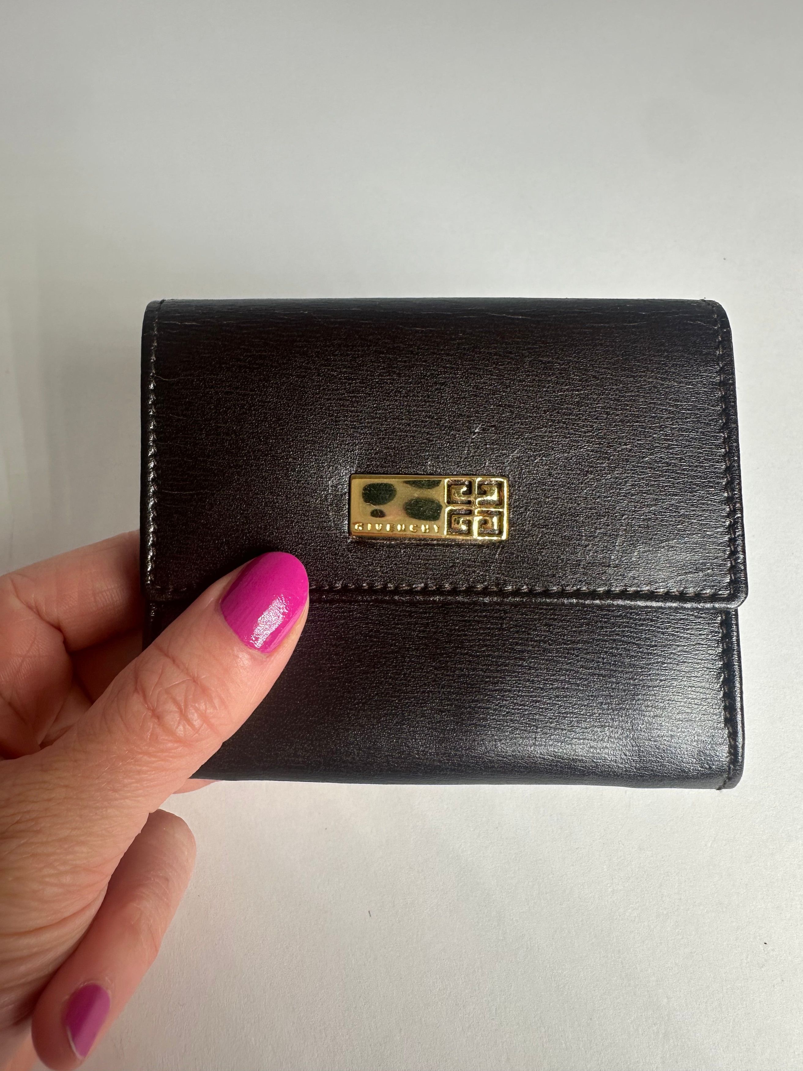Givenchy Vintage Leather Wallet Black Size ONE SIZE - 9 Thumbnail