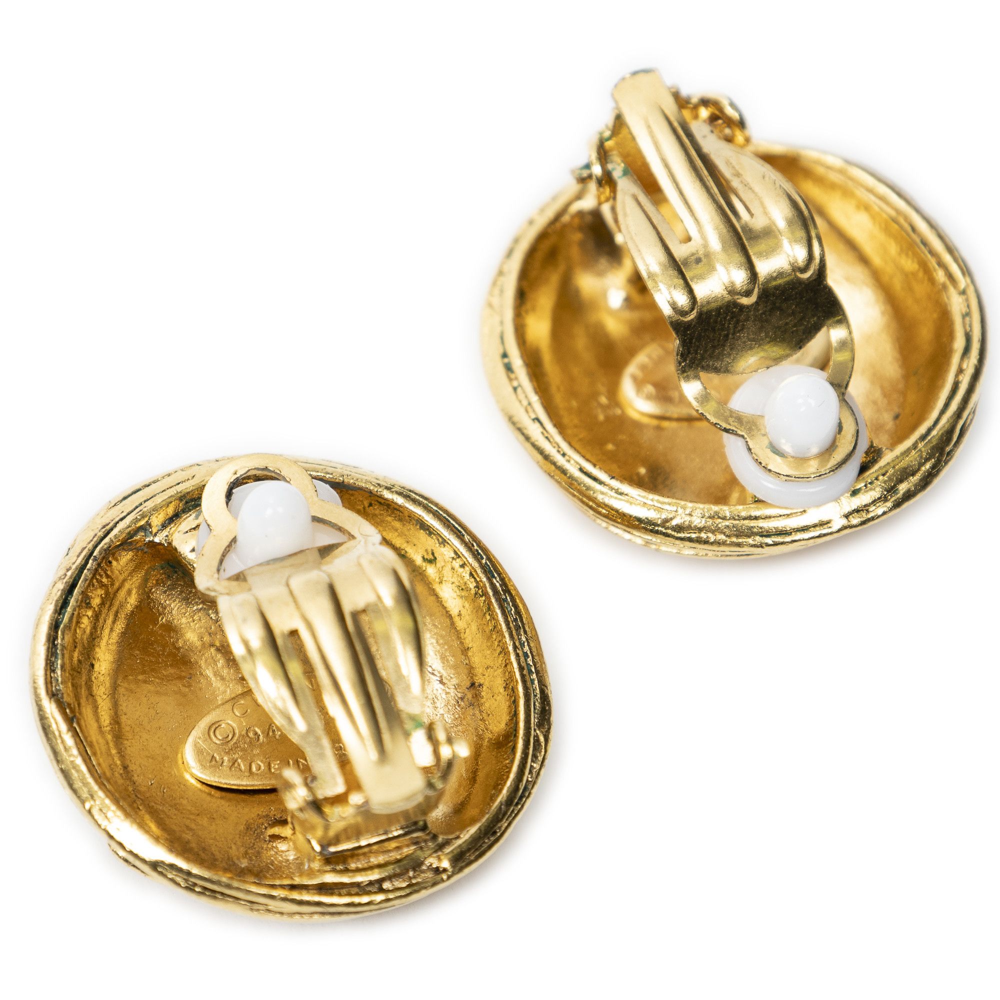 Chanel CC Round Clip On Earrings Size ONE SIZE - 2 Thumbnail