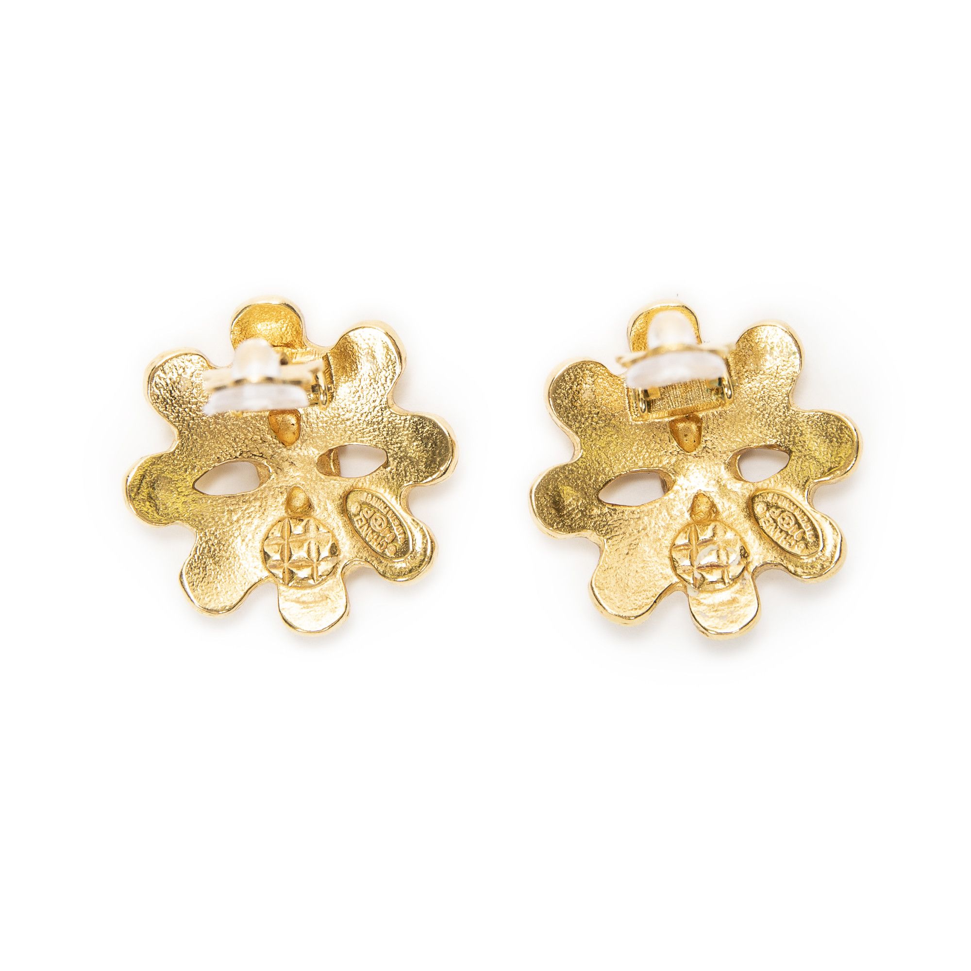 Chanel CC Floral Clip On Earrings Size ONE SIZE - 3 Thumbnail