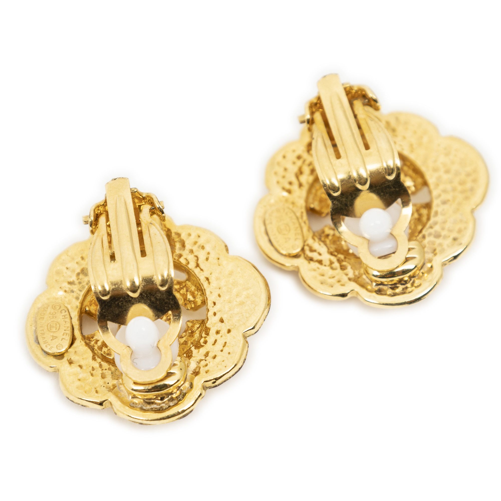 Chanel CC Flower Clip On Earrings Size ONE SIZE - 2 Thumbnail