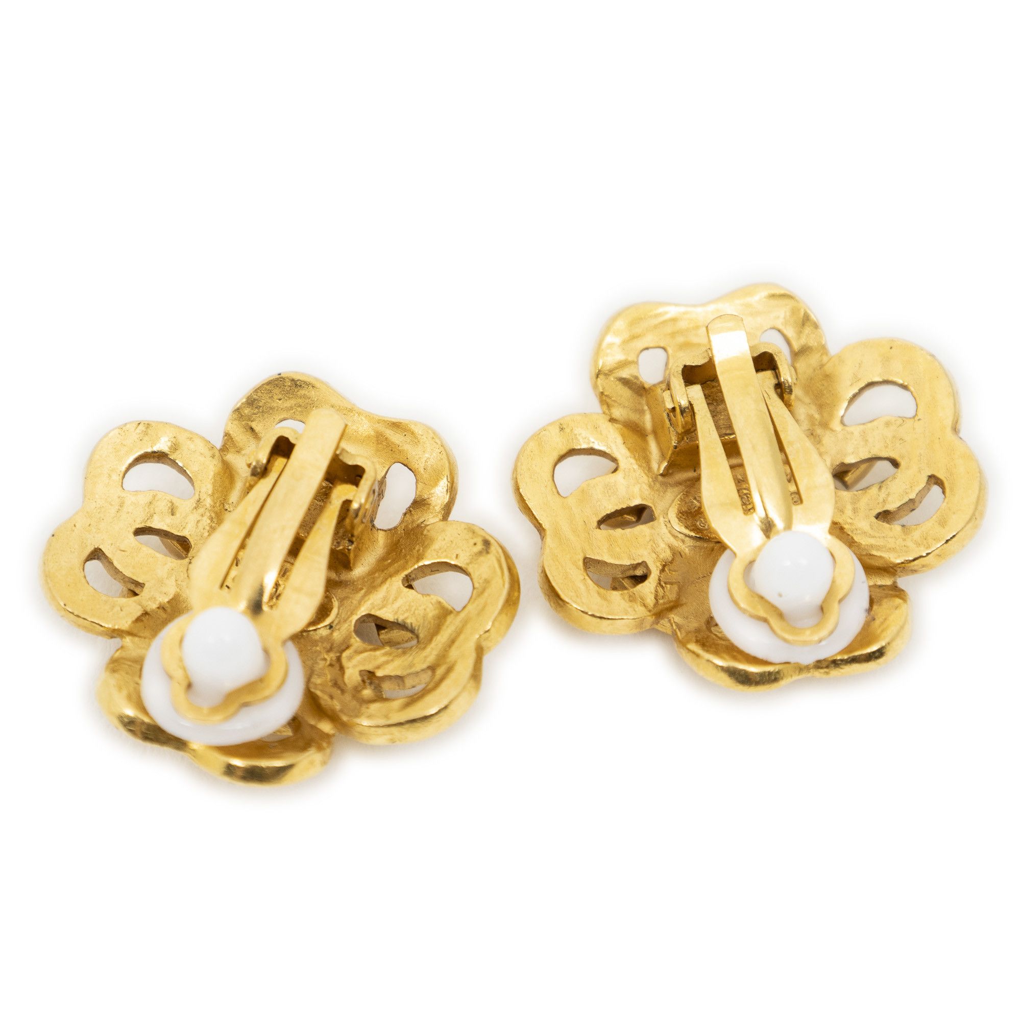 Chanel CC Flower Clip On Earrings Size ONE SIZE - 2 Thumbnail