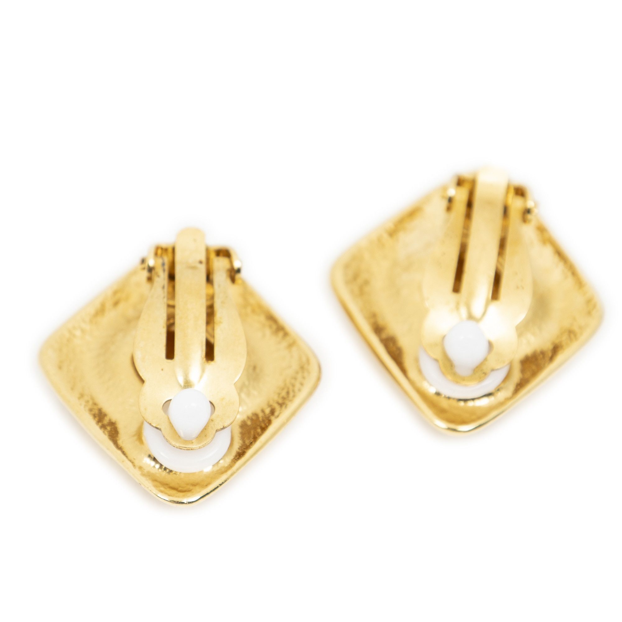 Chanel CC Diamond Shape Clip On Earrings Size ONE SIZE - 2 Thumbnail