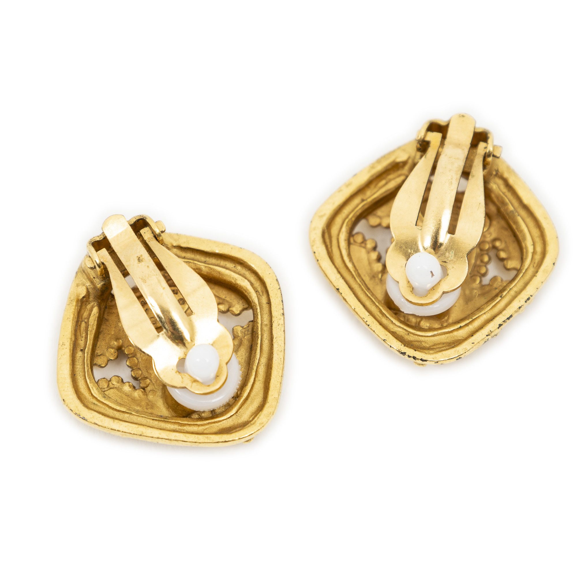 Chanel CC Diamond Clip On Earrings Size ONE SIZE - 2 Thumbnail