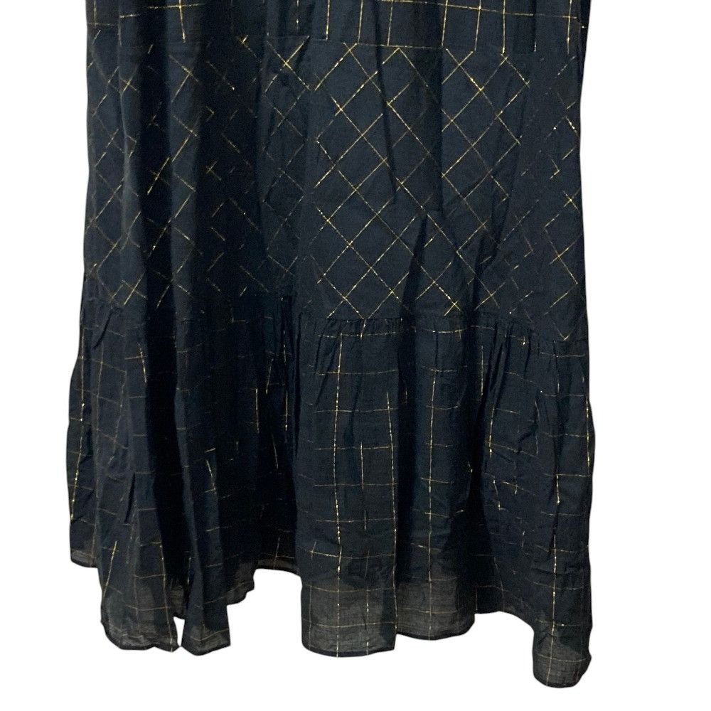 Other Other sara mallika Cotton Lurex Check Dress Textile Dresses 020321SD2 DUTY FREE for USA Size ONE SIZE - 3 Thumbnail