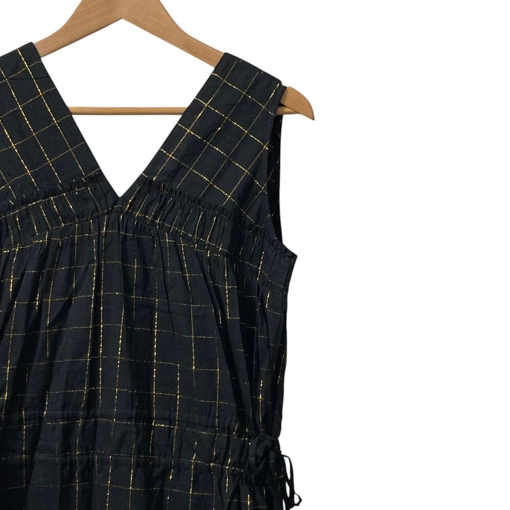 Other Other sara mallika Cotton Lurex Check Dress Textile Dresses 020321SD2 DUTY FREE for USA Size ONE SIZE - 2 Thumbnail