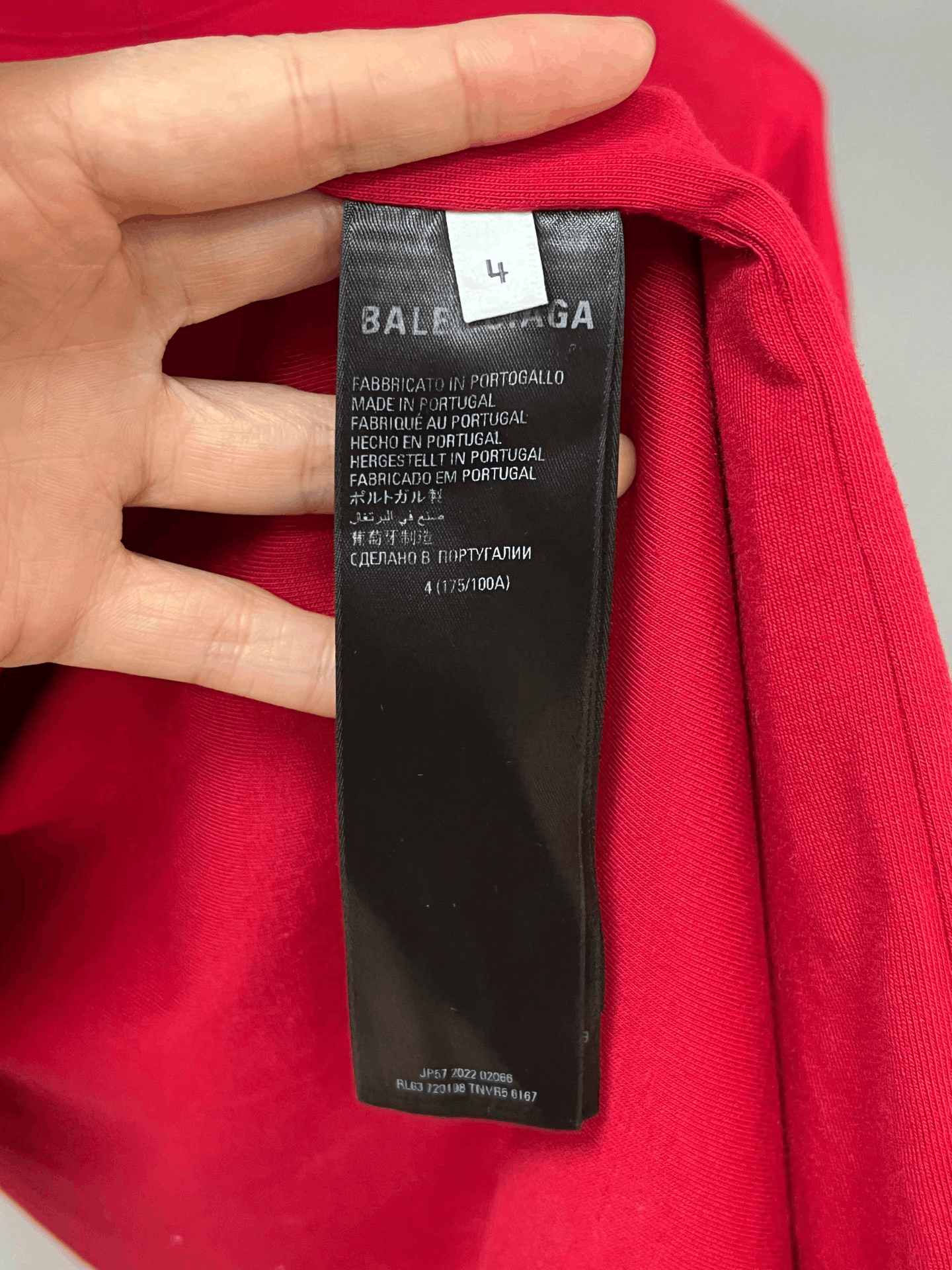 Balenciaga Balenciaga Red T-Shirt m Men Size US M / EU 48-50 / 2 - 5 Thumbnail