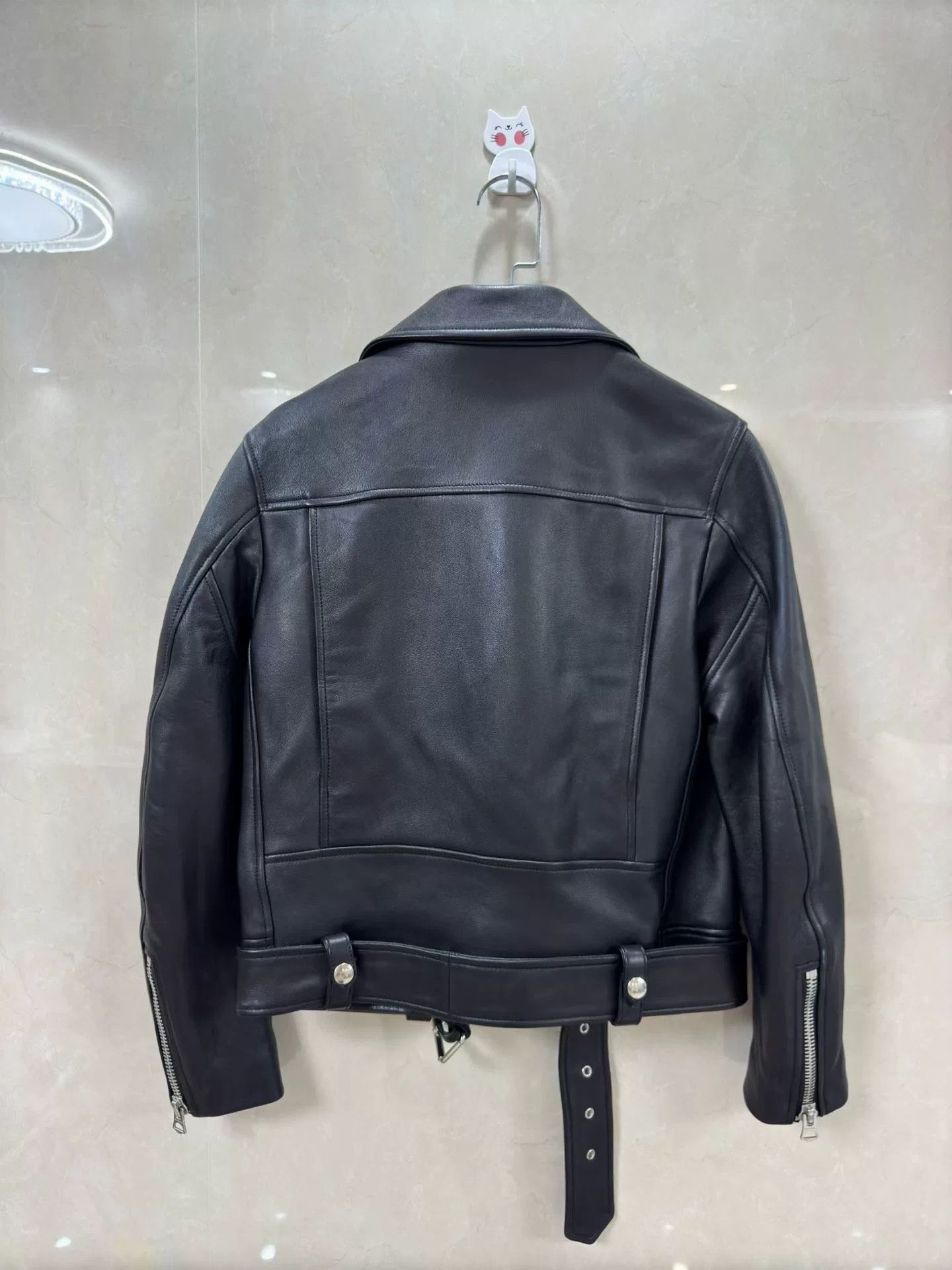 Acne Studios Acne Studios Leather Black Leather Jacket M Women Size M / US 6-8 / IT 42-44 - 2 Thumbnail