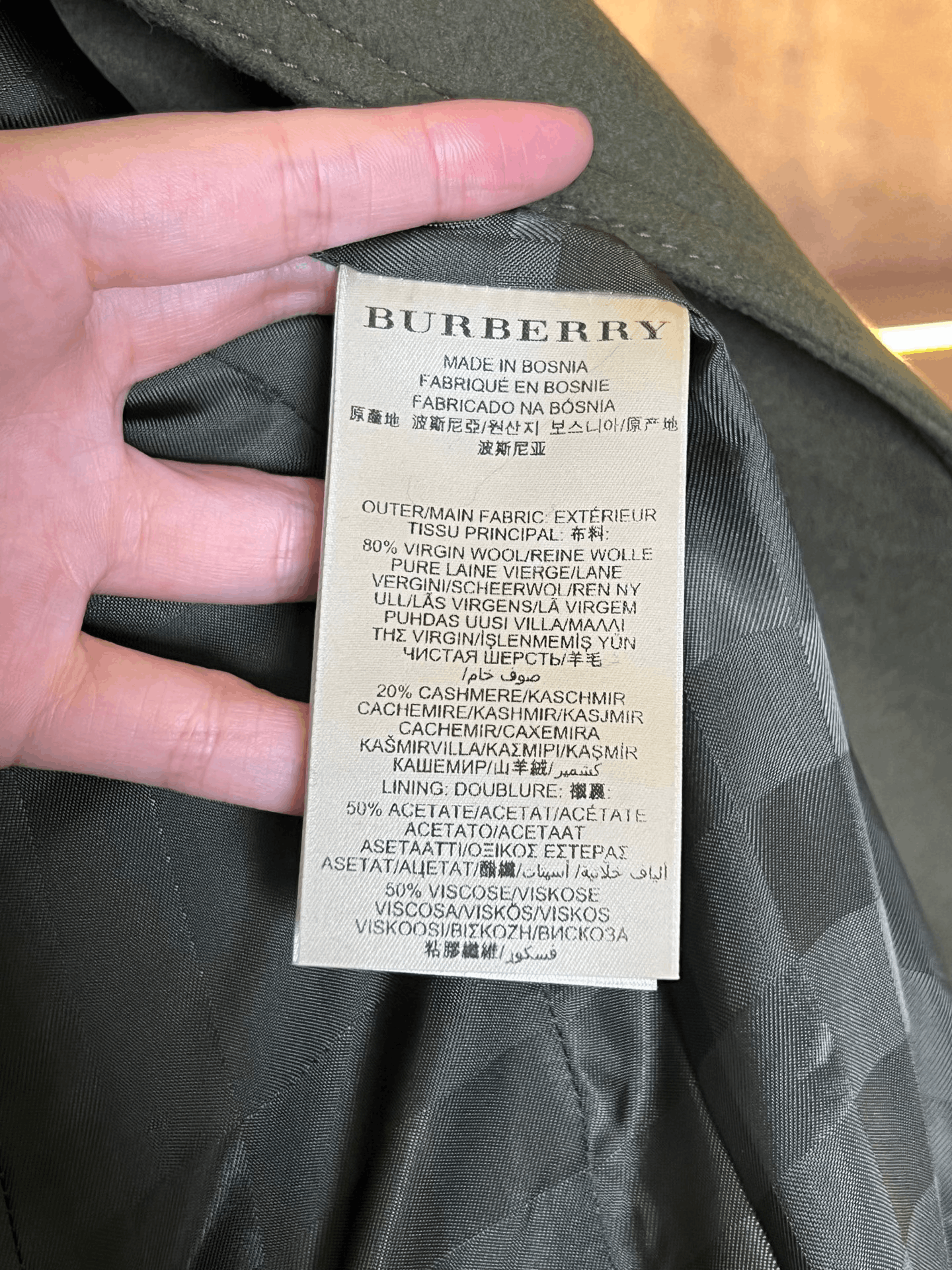 Burberry Burberry Wool Coat M Women Size M / US 6-8 / IT 42-44 - 6 Thumbnail