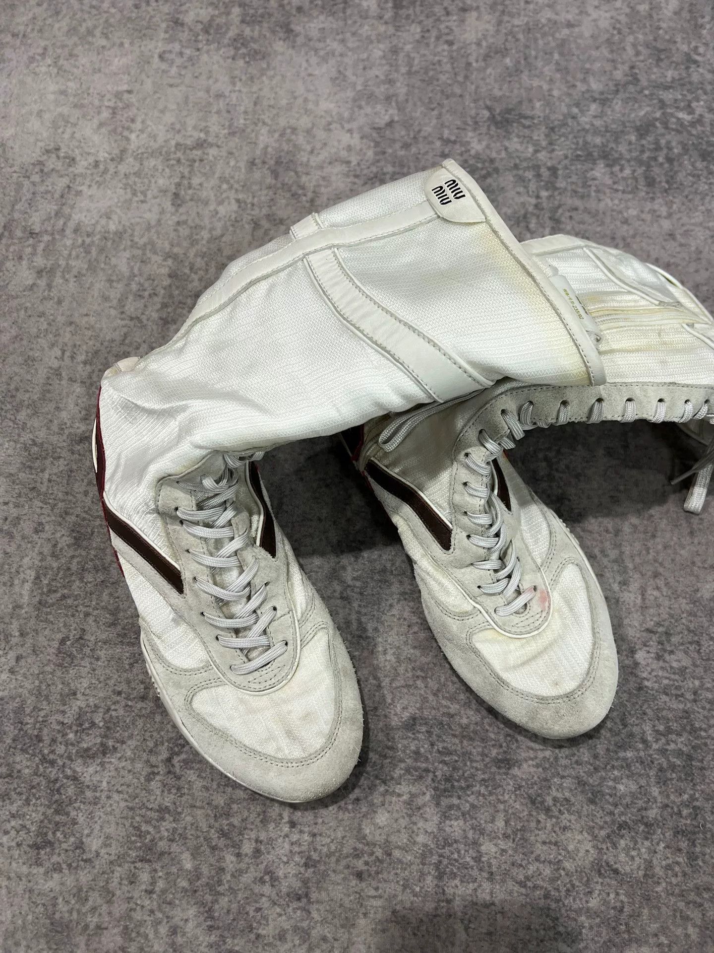Miu Miu Miu Miu Distressed Boots us_6-5 Women Size US 6.5 / IT 36.5 - 2 Thumbnail