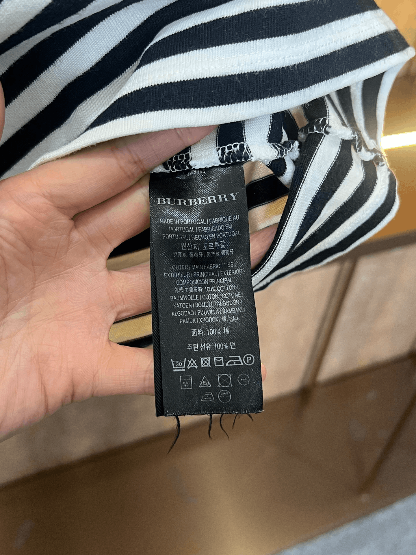 Burberry Burberry Striped T-Shirt m Men Size US M / EU 48-50 / 2 - 5 Thumbnail