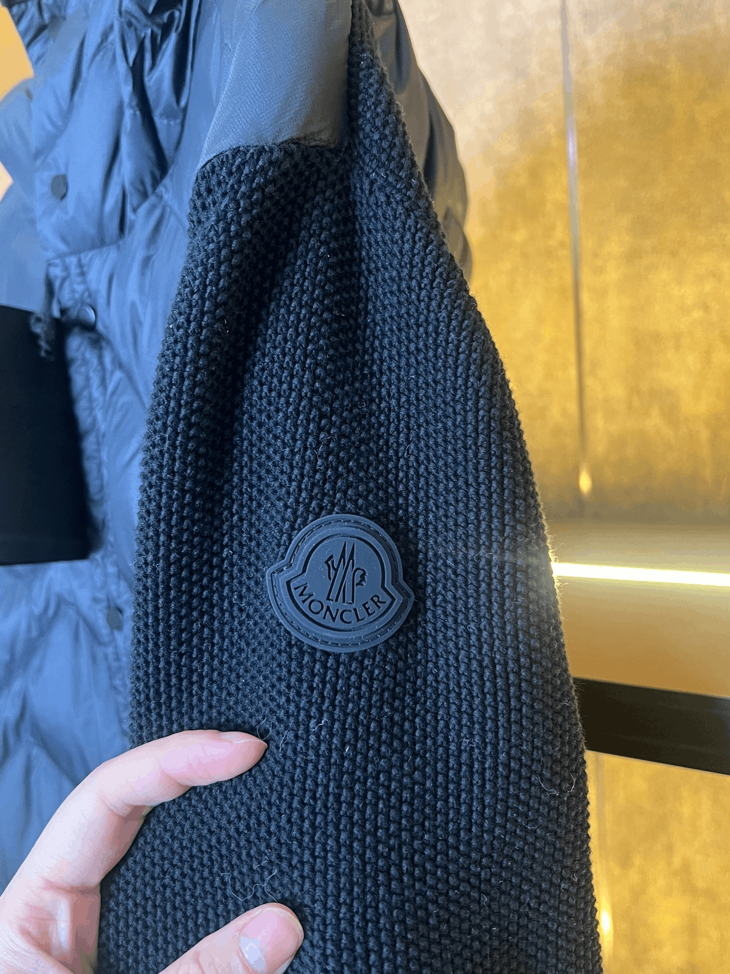 Moncler Moncler Knit Down Down Jacket L Women Size L / US 10 / IT 46 - 3 Thumbnail