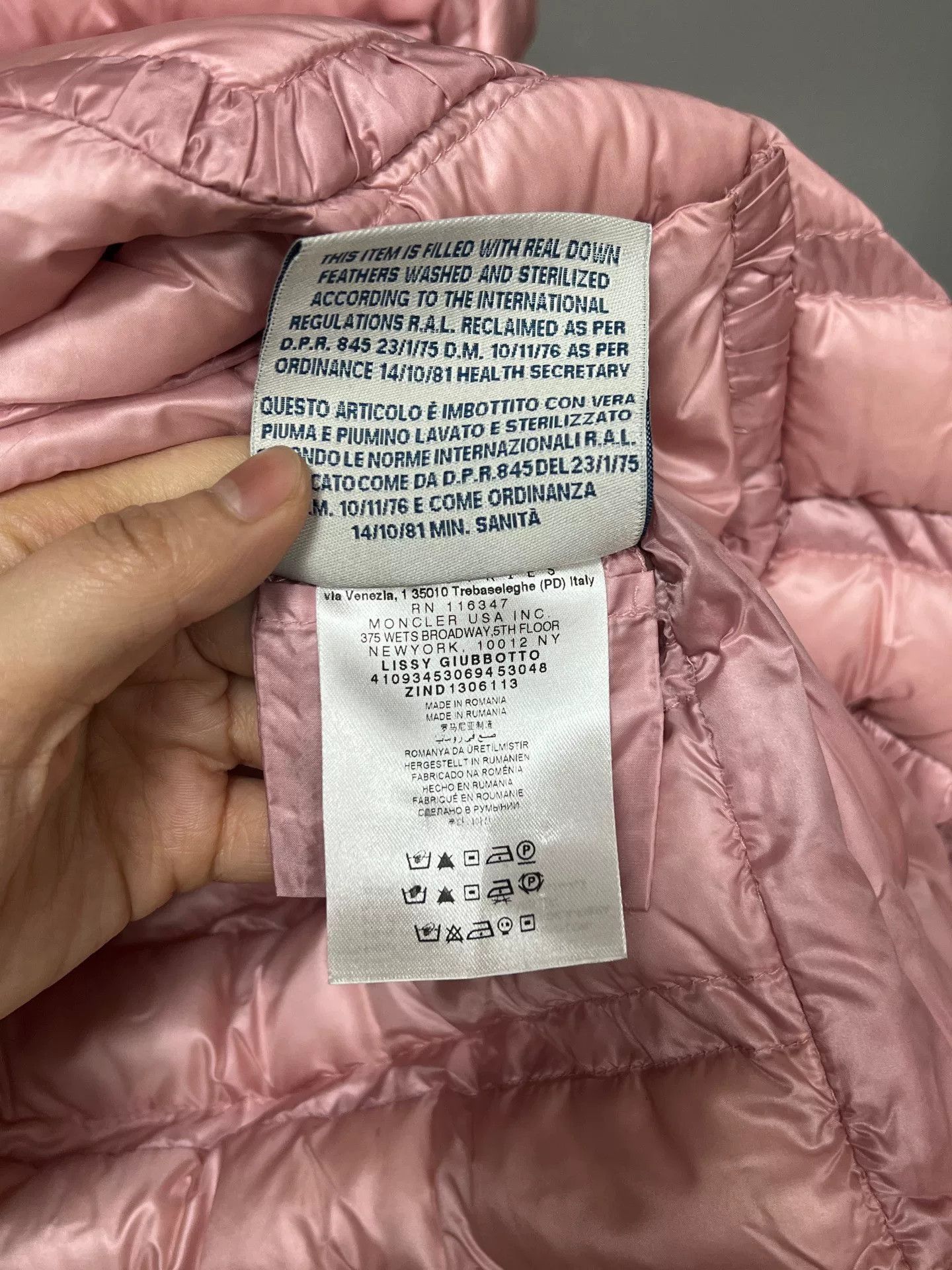 Moncler Moncler Down Pink Down Jacket L Women Size L / US 10 / IT 46 - 4 Thumbnail