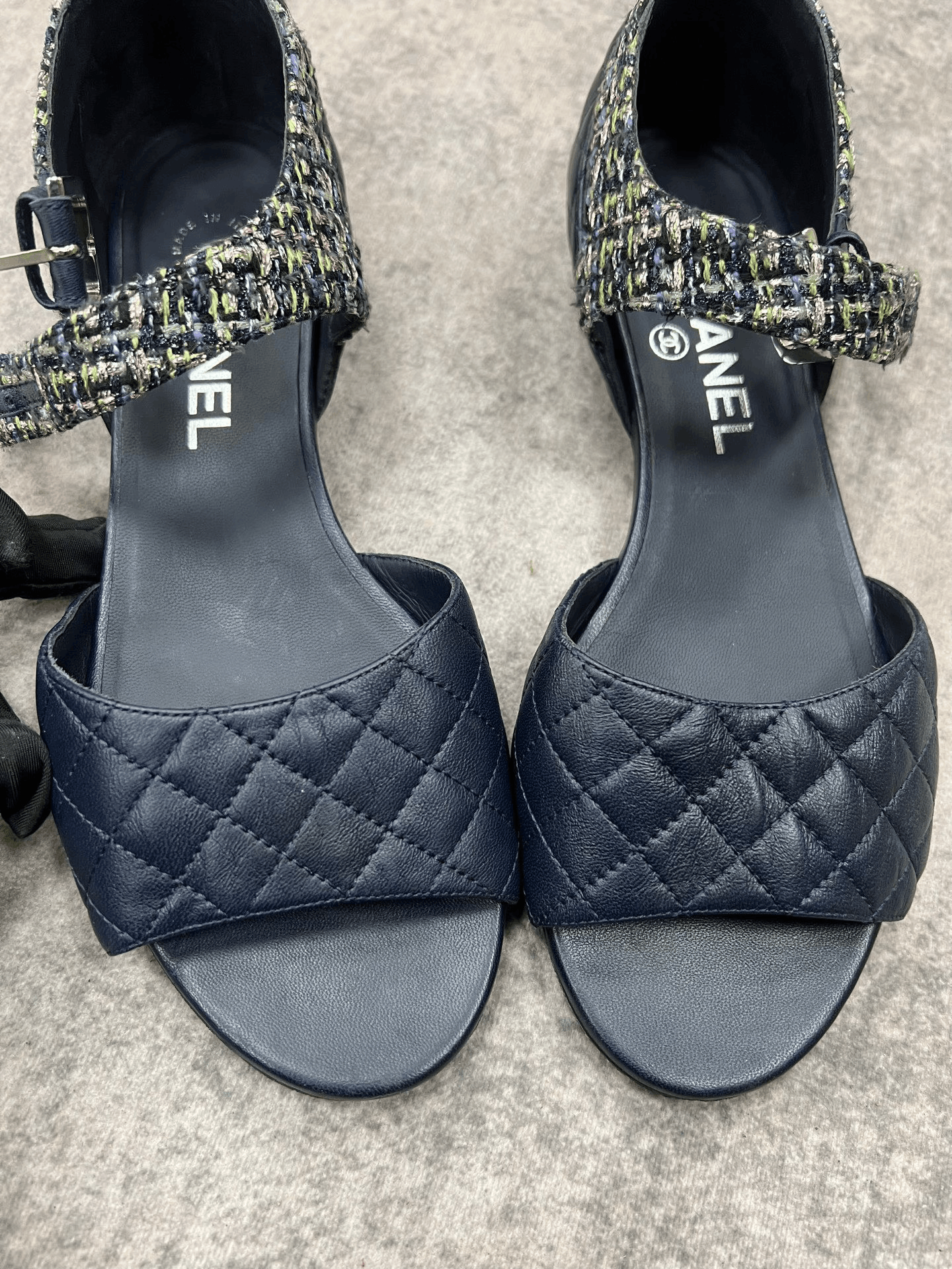 Chanel Chanel Plaid Sandals us_6 Women Size US 6 / IT 36 - 2 Thumbnail