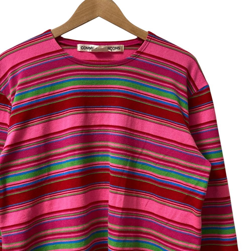 Comme des Garcons Comme des Garçons COMME des GARCONS Border Knit Sweater Textile Tops GM-N009 DUTY FREE for USA Size ONE SIZE - 2 Thumbnail