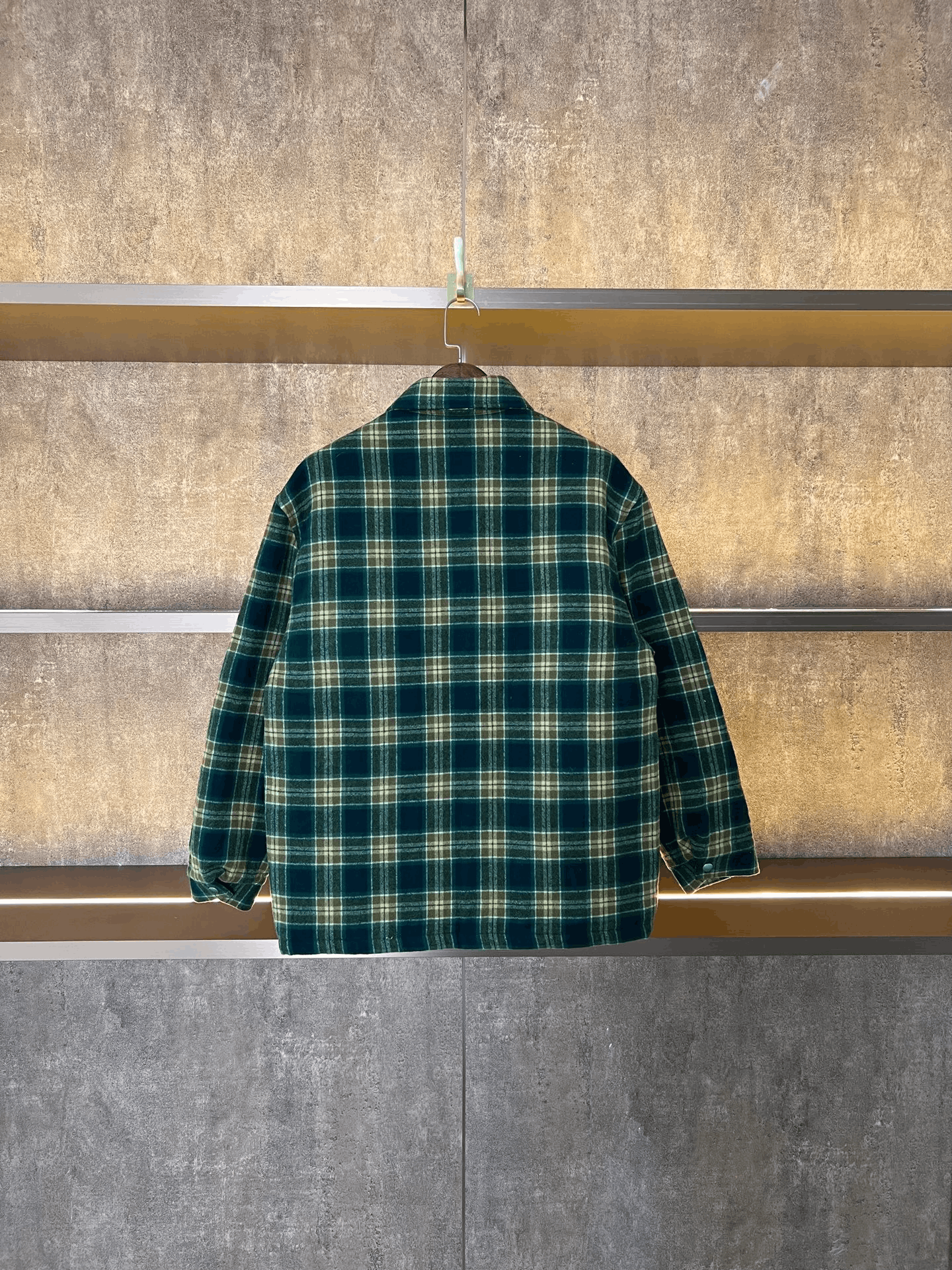 Celine Celine Wool Plaid Down Jacket M Women Size M / US 6-8 / IT 42-44 - 2 Thumbnail