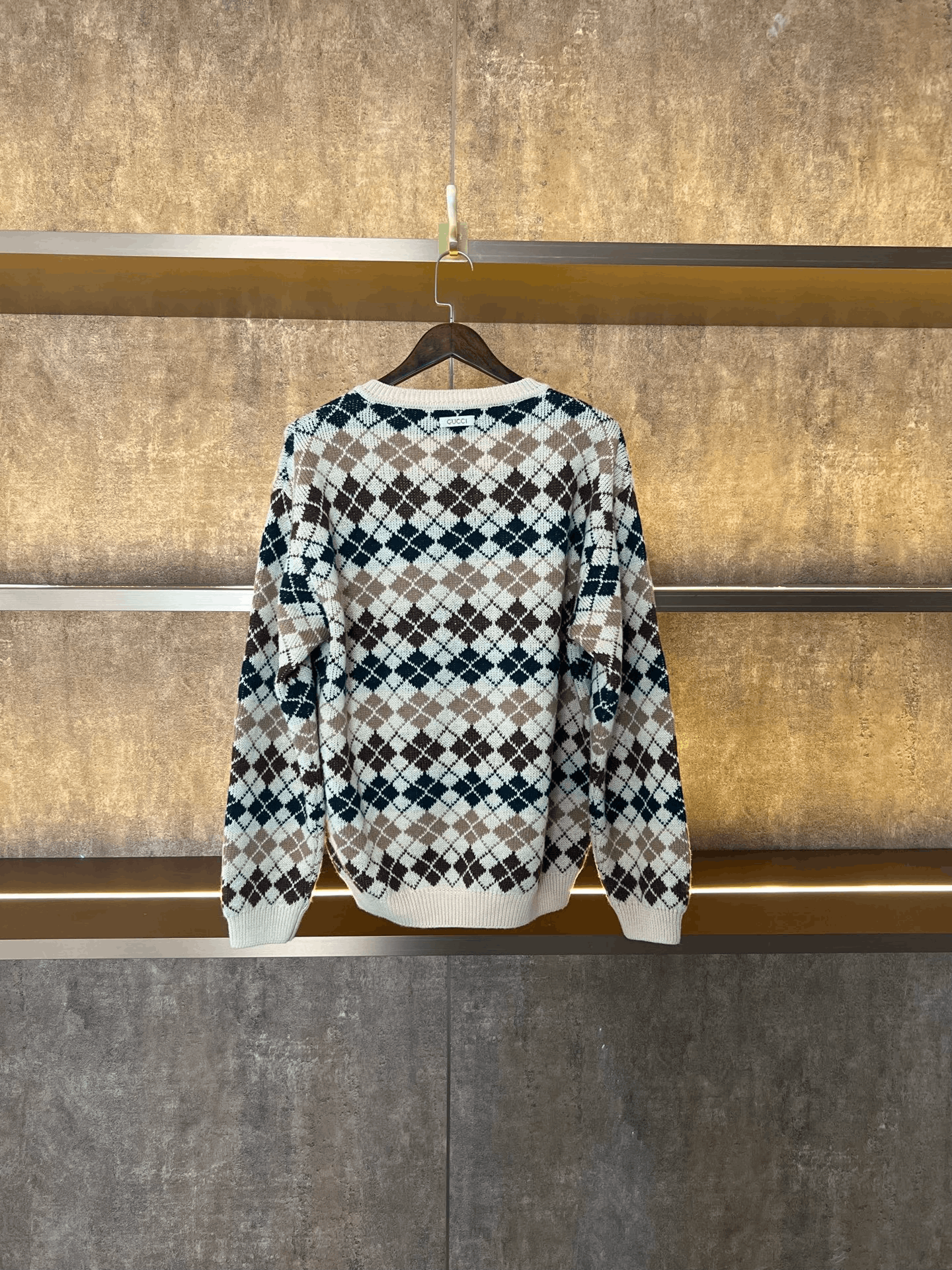 Gucci Gucci Knit Plaid Sweater l Men Size US L / EU 52-54 / 3 - 2 Thumbnail