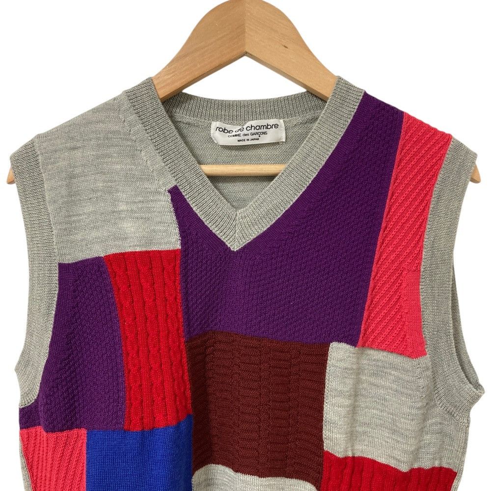 Comme des Garcons Comme des Garçons robe de chambre COMME des GARÇONS Knit Sleeveless Sweater Textile Tops RG-N042 DUTY FREE for USA Size ONE SIZE - 3 Thumbnail