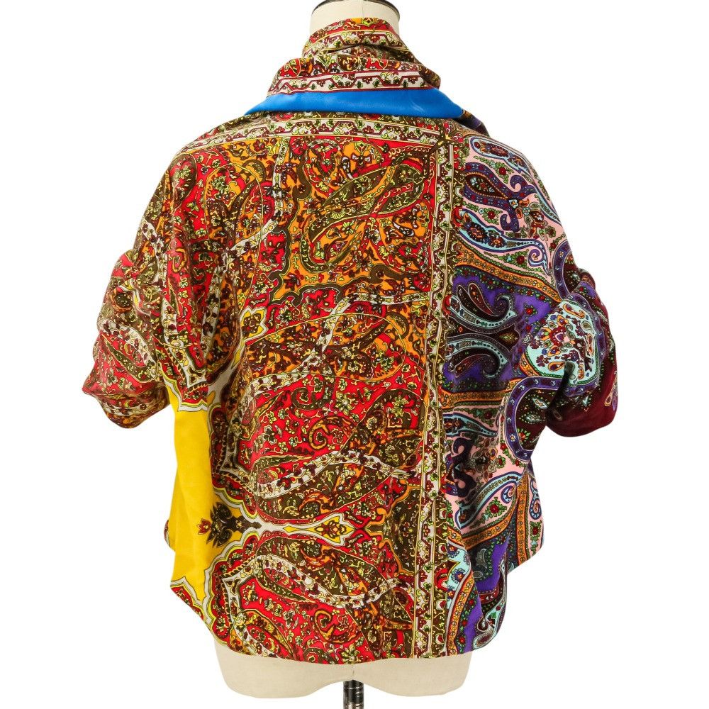 Comme des Garcons Comme des Garçons Comme des Garcons Paisley Cropped Blouse Textile Tops GJ-040630 DUTY FREE for USA Size ONE SIZE - 4 Thumbnail