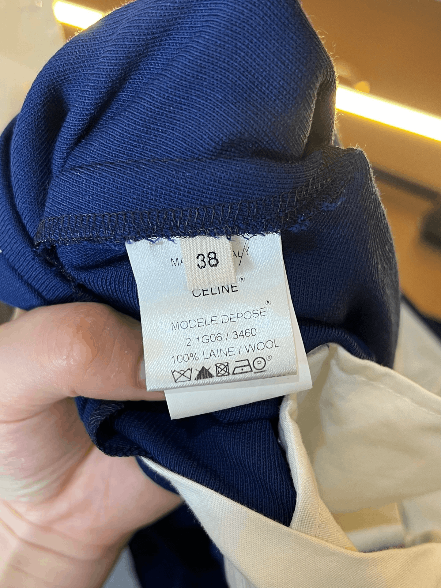 Celine Celine Wool Pants 26 Women Size 26" / US 2 / IT 38 - 3 Thumbnail