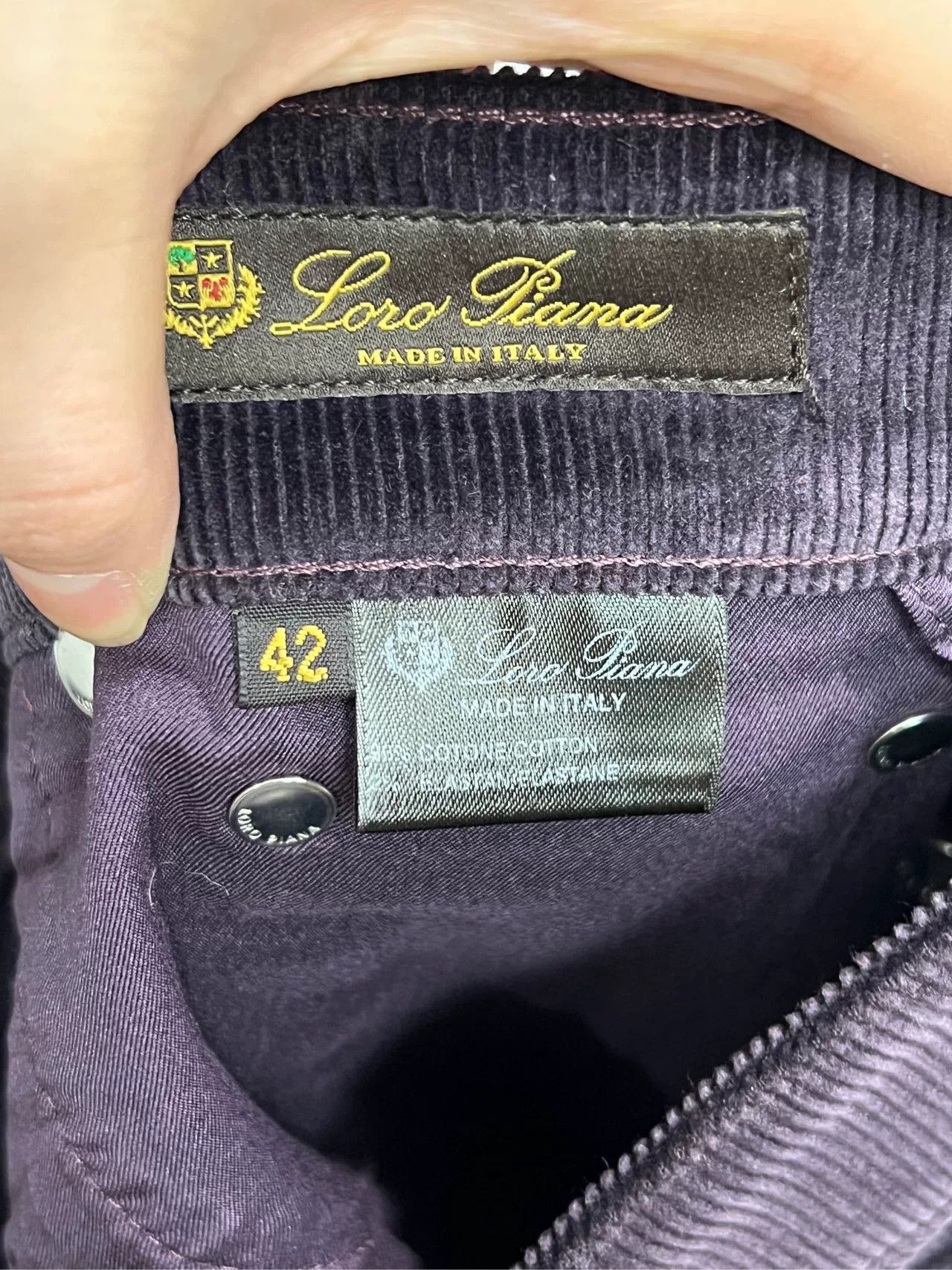 Loro Piana Loro Piana Corduroy Purple Casual Pants 32 Men Size US 32 / EU 48 - 4 Thumbnail