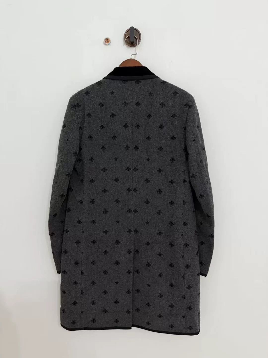 Gucci Gucci Retro Embroidered Gray Heavy Coat m Men Size US M / EU 48-50 / 2 - 2 Thumbnail