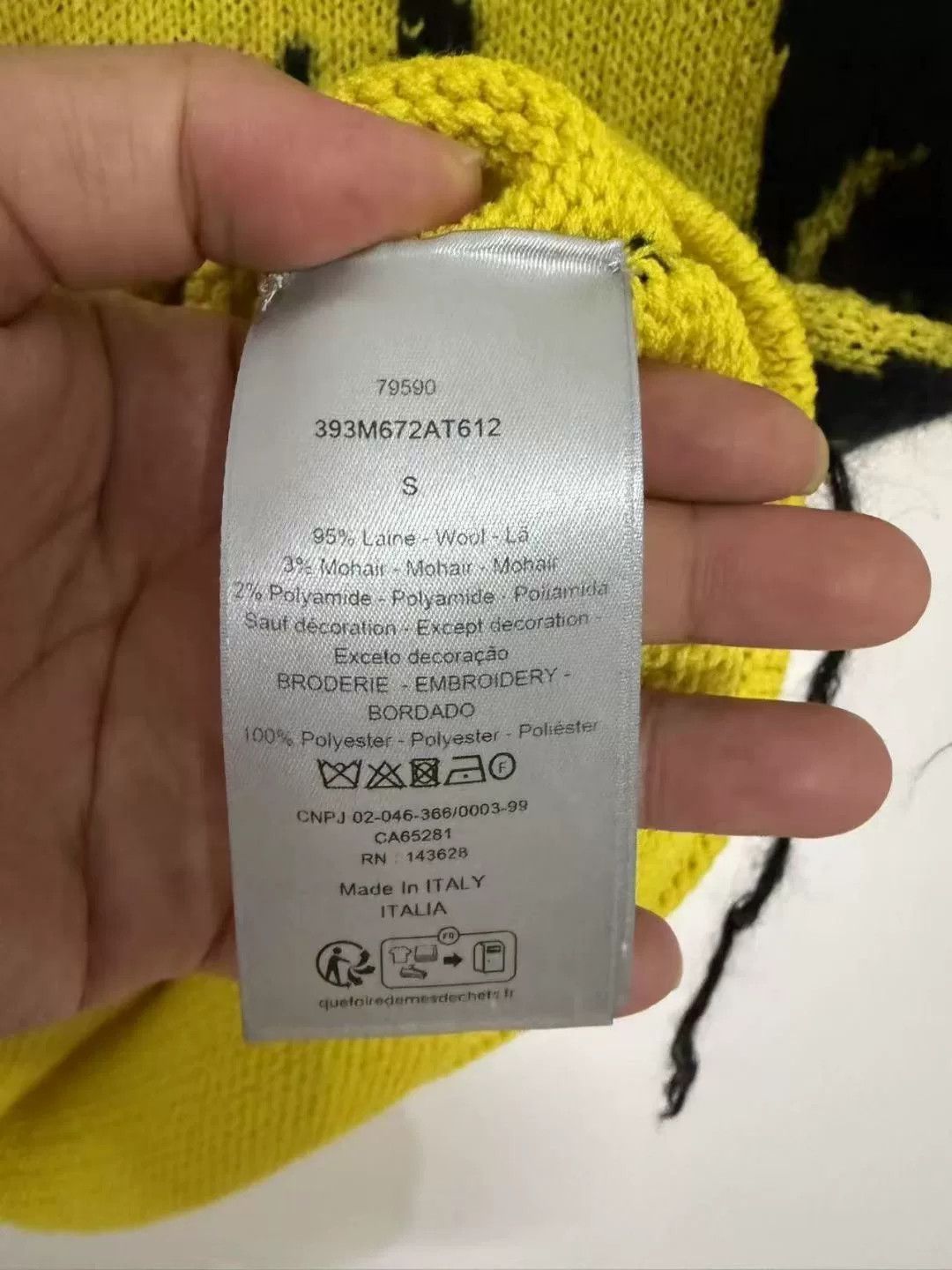 Dior Dior Knit Yellow Sweater S Women Size S / US 4 / IT 40 - 5 Thumbnail