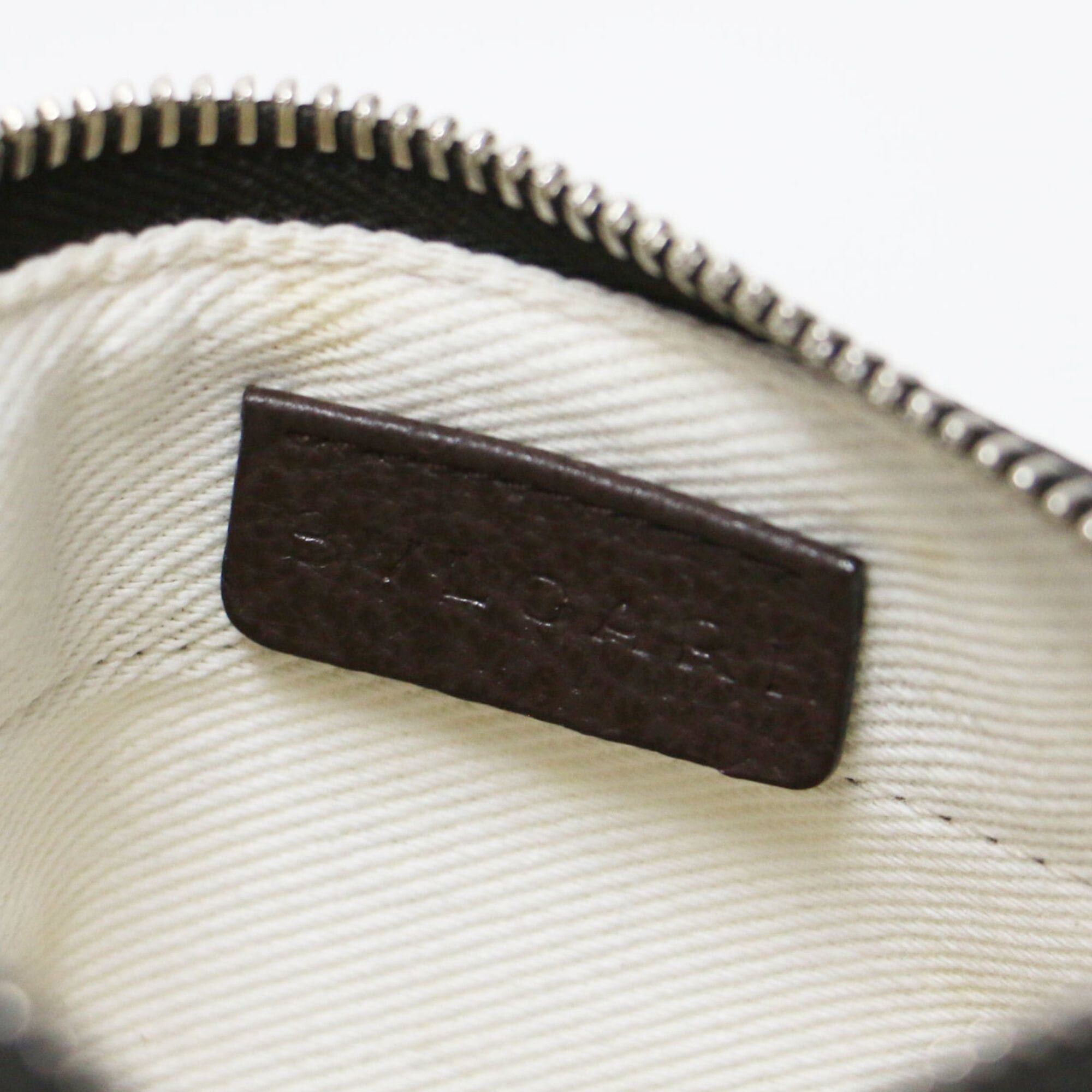 Bvlgari BVLGARI Bulgari Bag Beige Brown Mania Pochette Shoulder Crossbody Canvas Leather Women's Size ONE SIZE - 6 Thumbnail