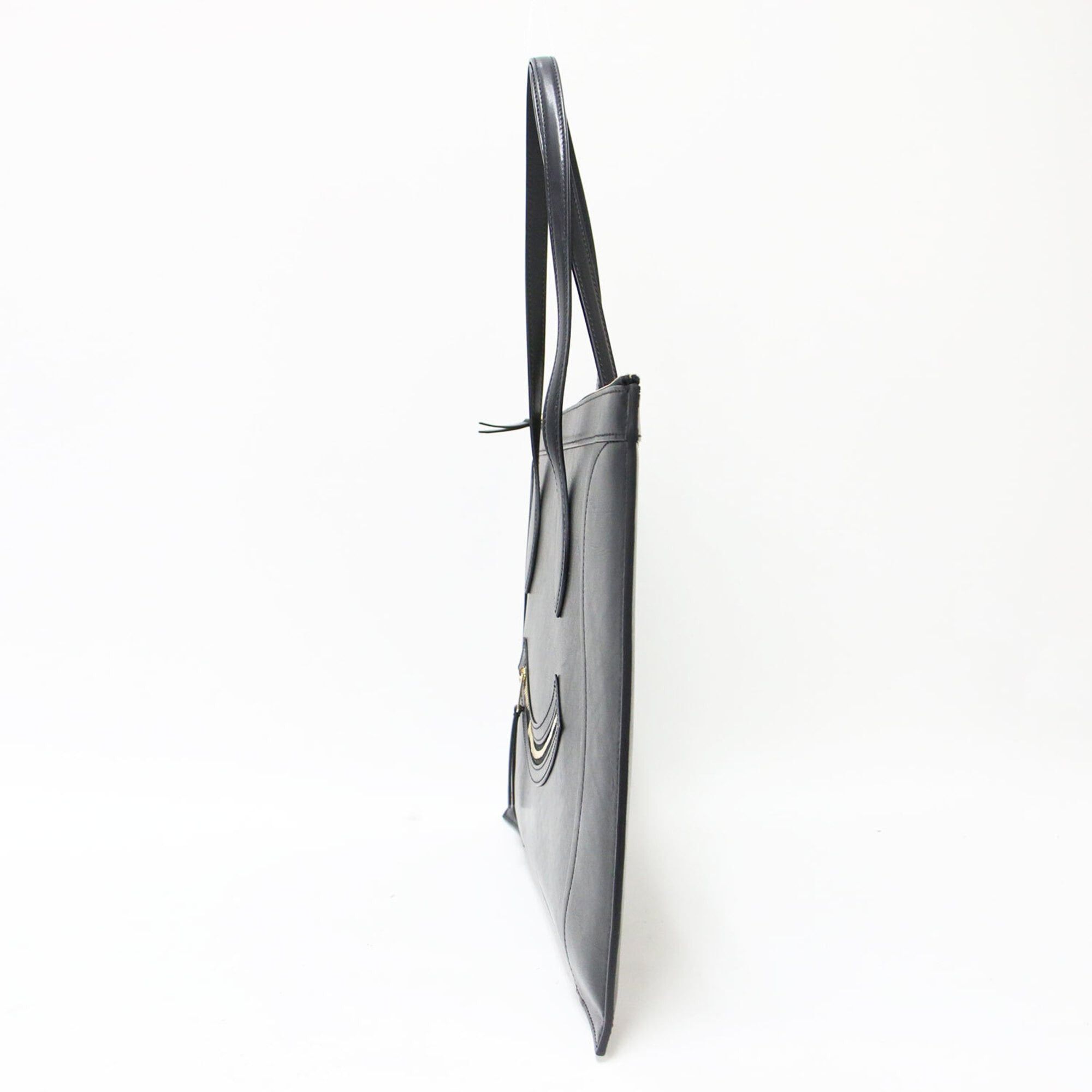 Celine Celine bag, black, flat luggage, glossy calfskin, tote handbag, smile face design, women's. Size ONE SIZE - 2 Thumbnail