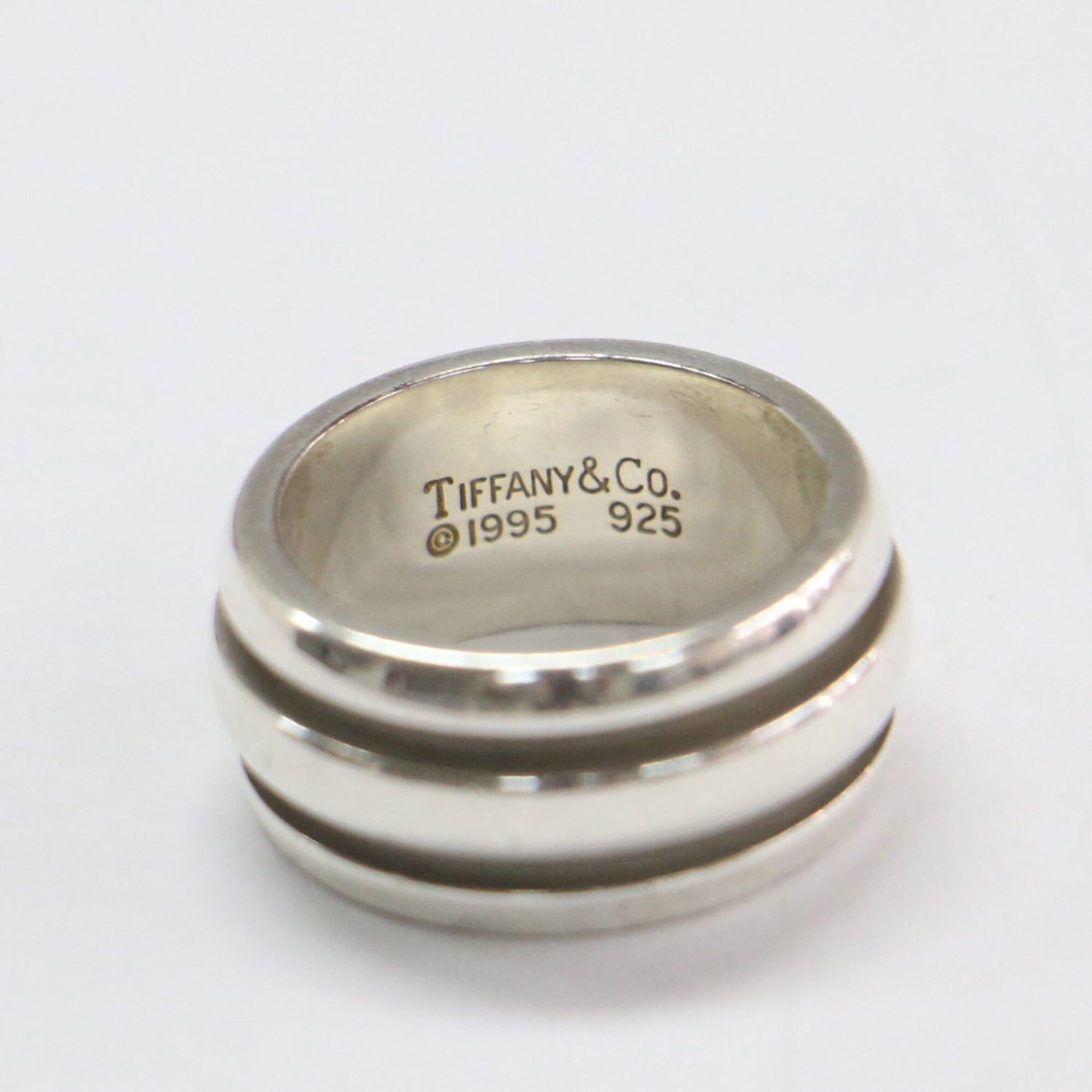 Tiffany & Co. TIFFANY&Co. Tiffany Ring, Size: 8, Grooved SV925 Silver, Women's Size ONE SIZE - 3 Thumbnail