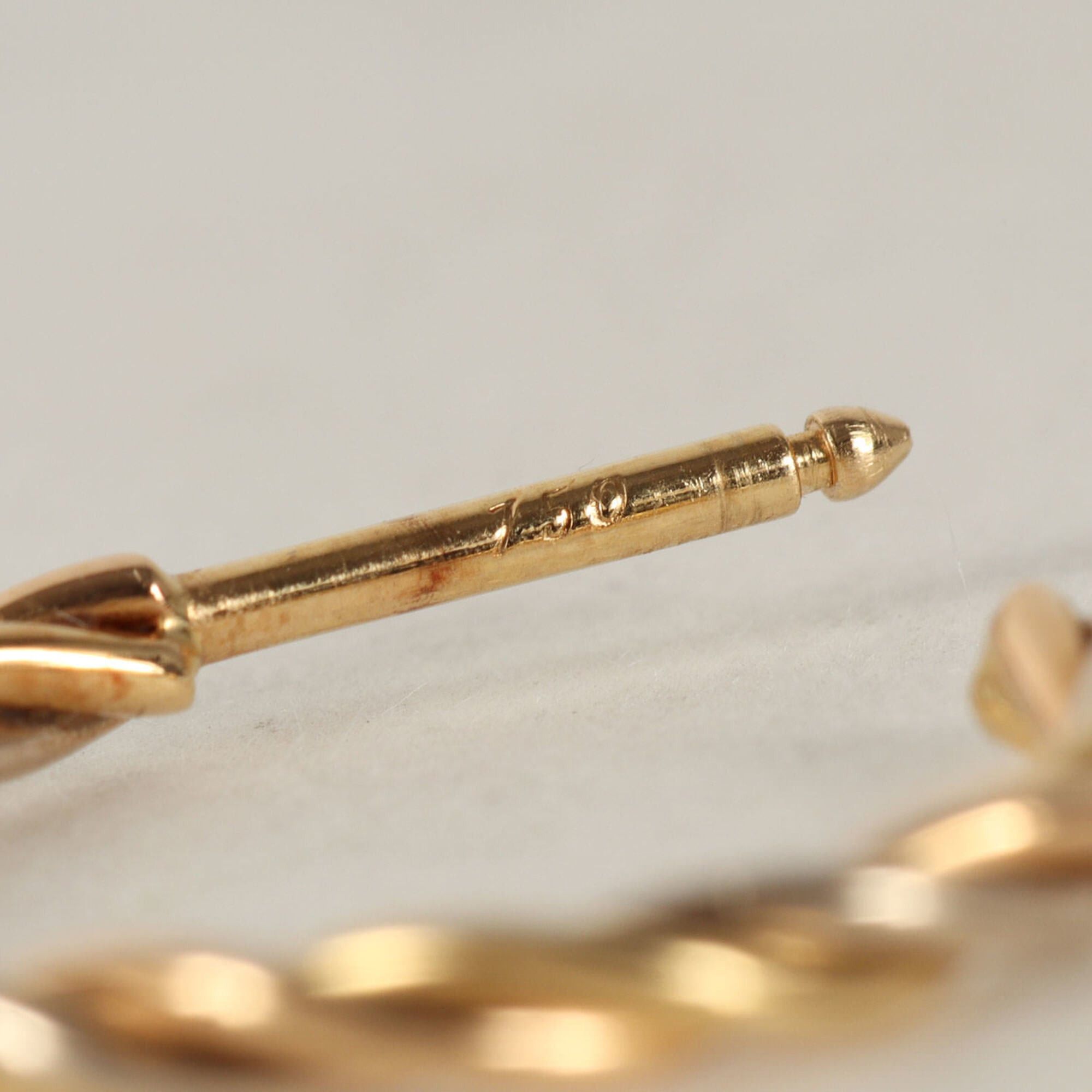 Cartier Cartier Twist Earrings, 18K MECAN AL PA, Yellow Gold & White Gold, Men's Size ONE SIZE - 5 Thumbnail
