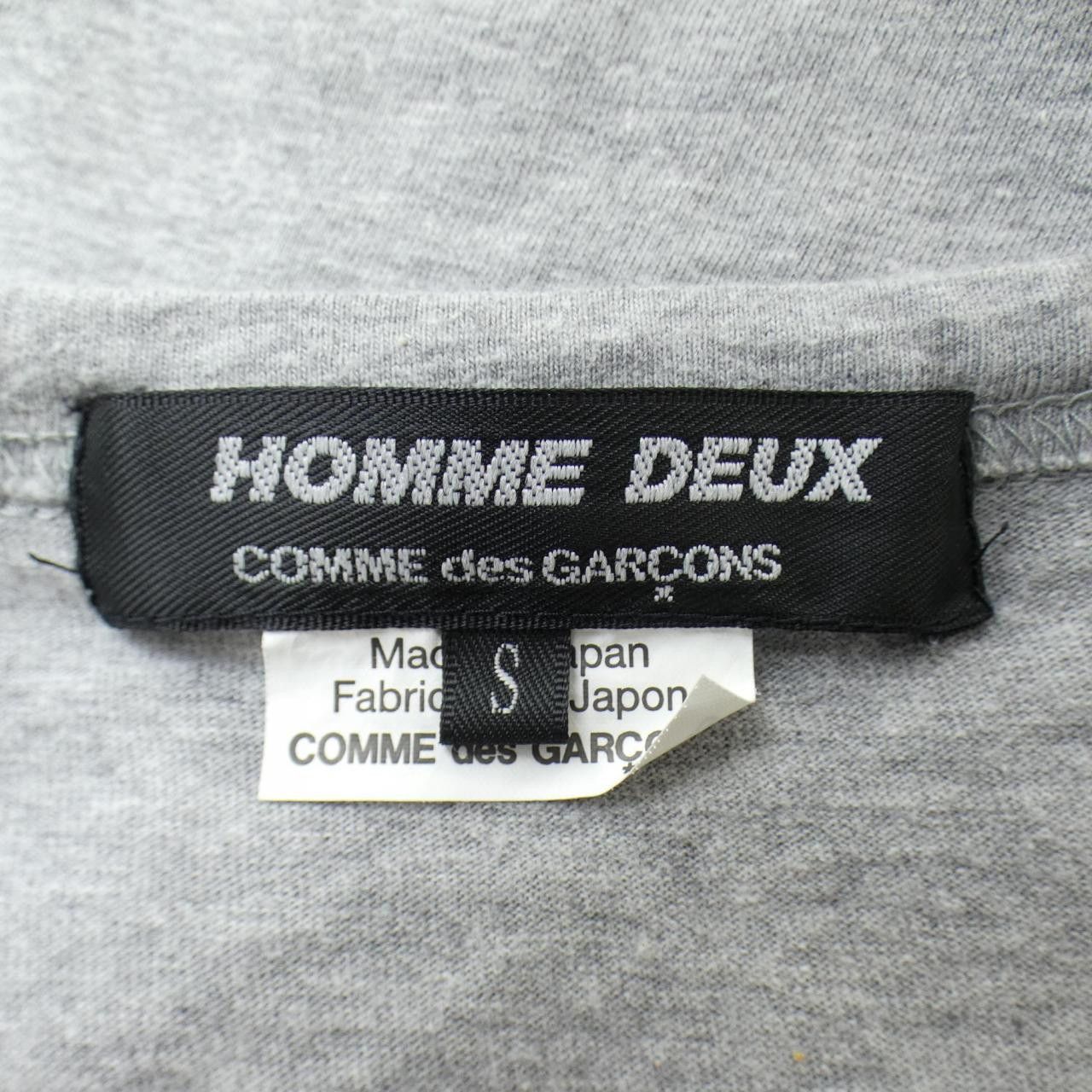 Comme des Garcons Comme des Garçons Comme des Garcons Homme Deux Cotton T Shirt Textile T-Shirts PCT017 DUTY FREE for USA Size ONE SIZE - 4 Thumbnail