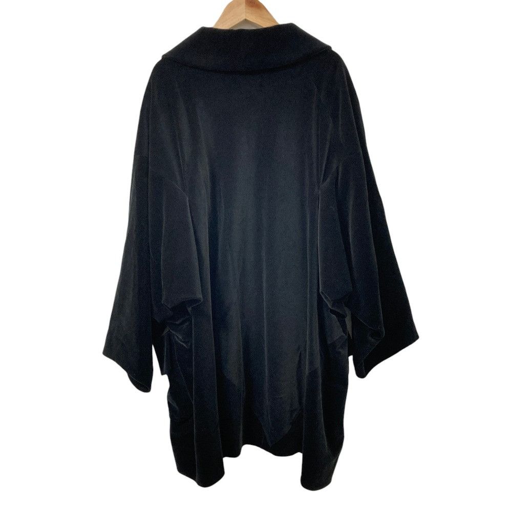 Comme des Garcons Comme des Garçons Comme des Garcons Velour Collarless Coat Textile Outerwear RRC021 DUTY FREE for USA Size ONE SIZE - 2 Thumbnail