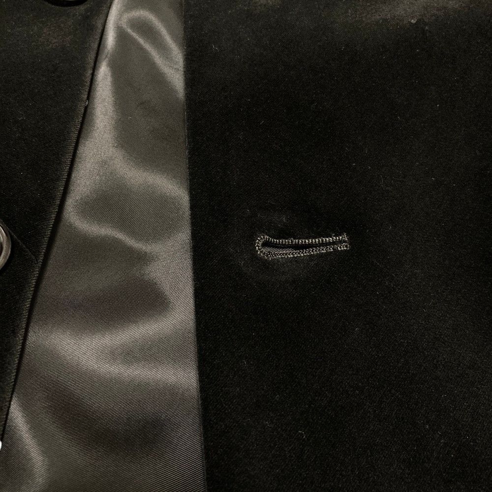 Comme des Garcons Comme des Garçons Comme des Garcons Velour Collarless Coat Textile Outerwear RRC021 DUTY FREE for USA Size ONE SIZE - 10 Thumbnail