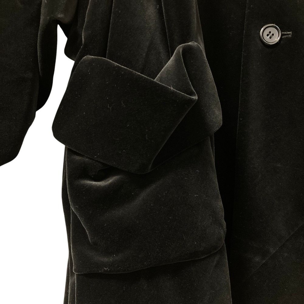 Comme des Garcons Comme des Garçons Comme des Garcons Velour Collarless Coat Textile Outerwear RRC021 DUTY FREE for USA Size ONE SIZE - 6 Thumbnail