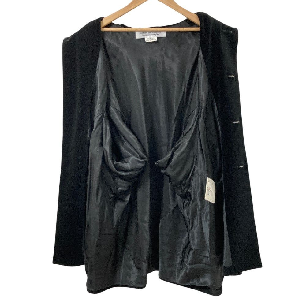 Comme des Garcons Comme des Garçons Comme des Garcons Velour Collarless Coat Textile Outerwear RRC021 DUTY FREE for USA Size ONE SIZE - 3 Thumbnail